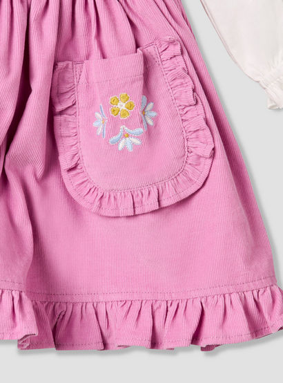 Giggles Collared Long Sleeves Top and Pinafore Dress with Tights-baby-girls-clothing-setsandcoords-image-12