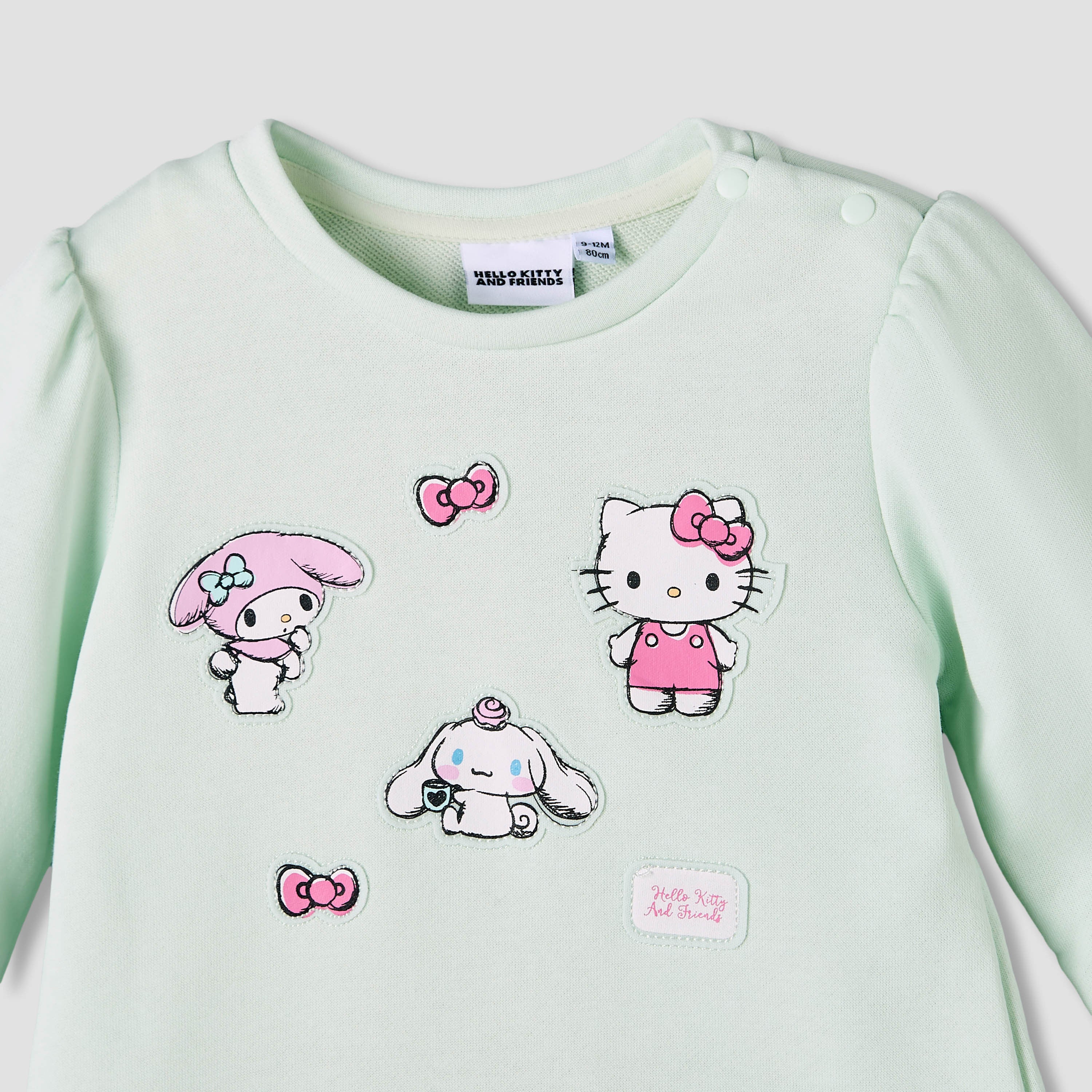 Sanrio Round Neck Long Sleeves Dress with Tights