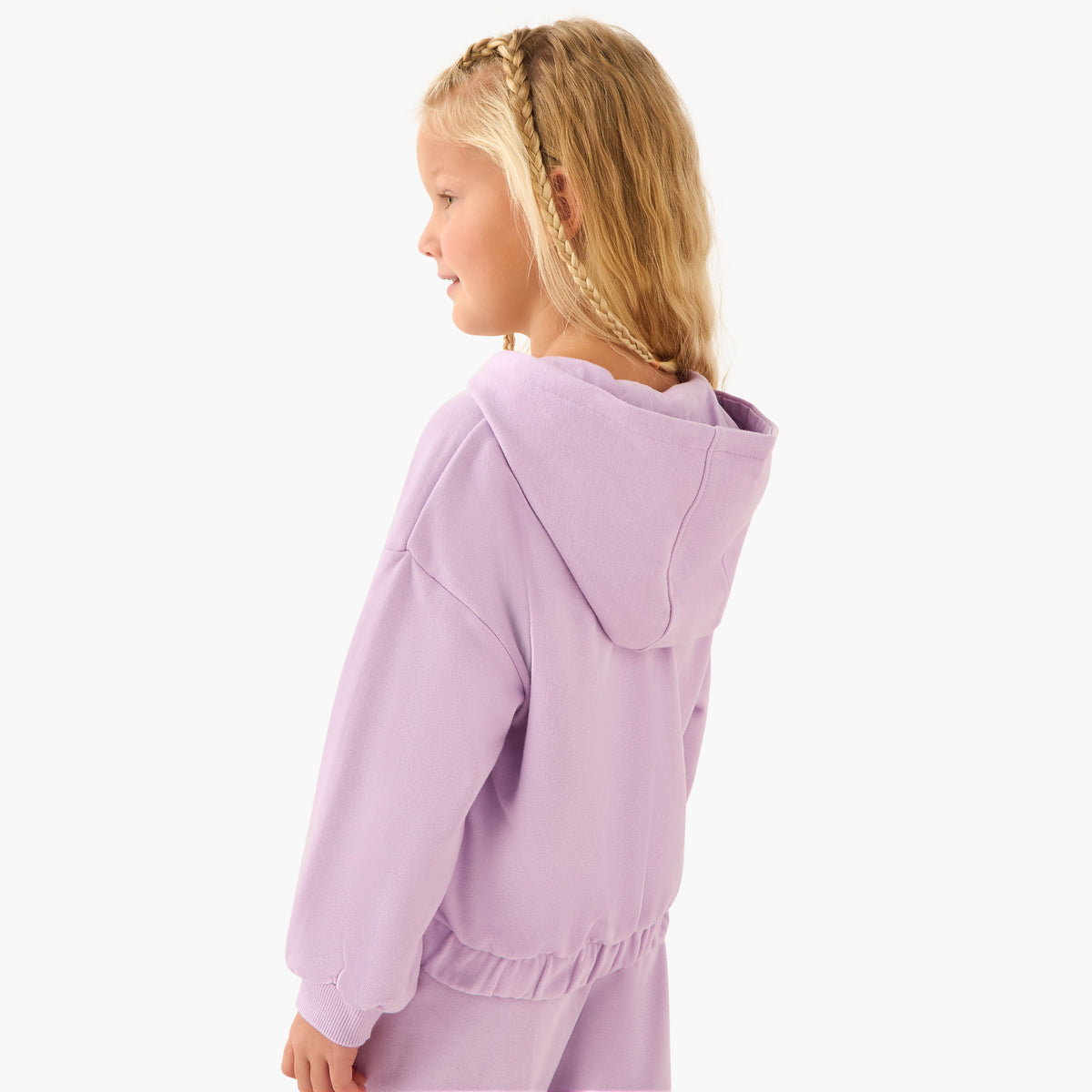 Juniors Bunny Print Hooded Sweatshirt with Long Sleeves