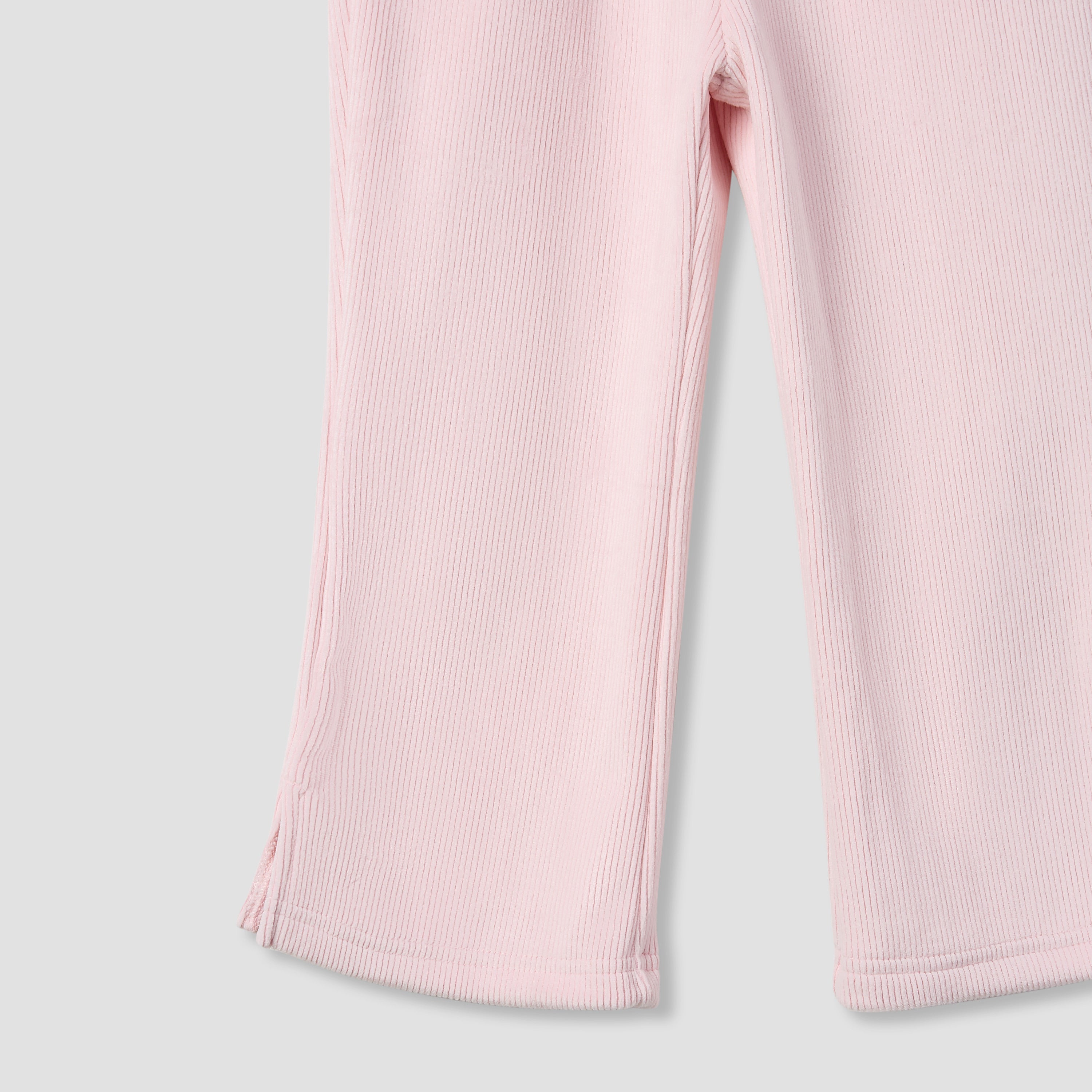 Juniors Girls Sweatshirt and Track Pants Set with Ruffle - Polyester Blend - Long Sleeves - Hood