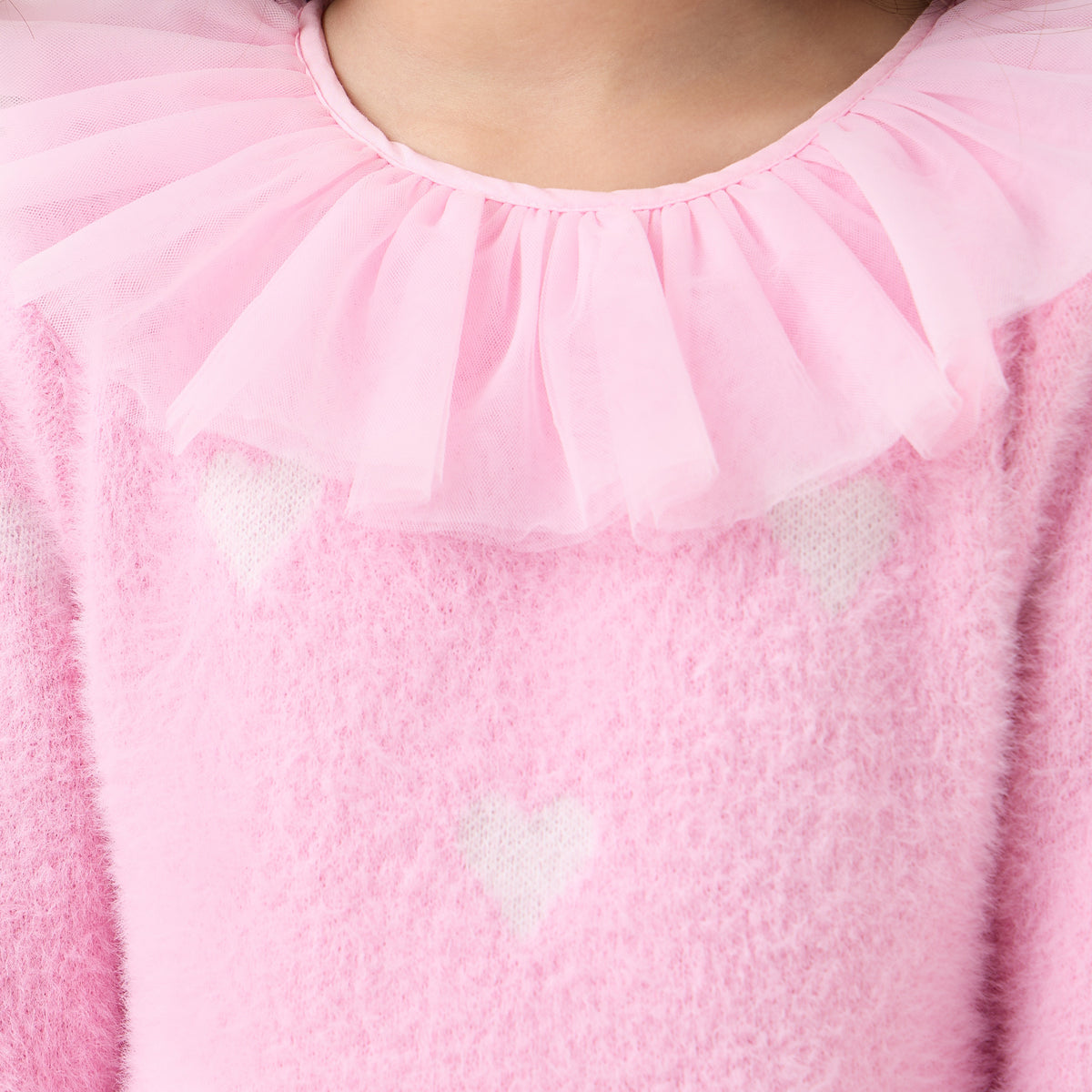 Juniors Heart Print Dress with Tights