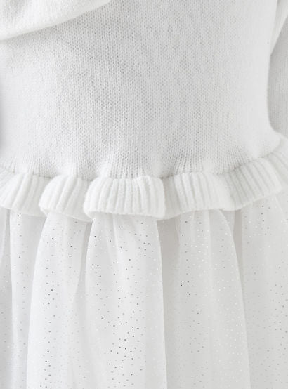 Juniors Glitter Embellished Tulle Dress with Tights-girls-clothing-dressesandjumpsuits-image-5