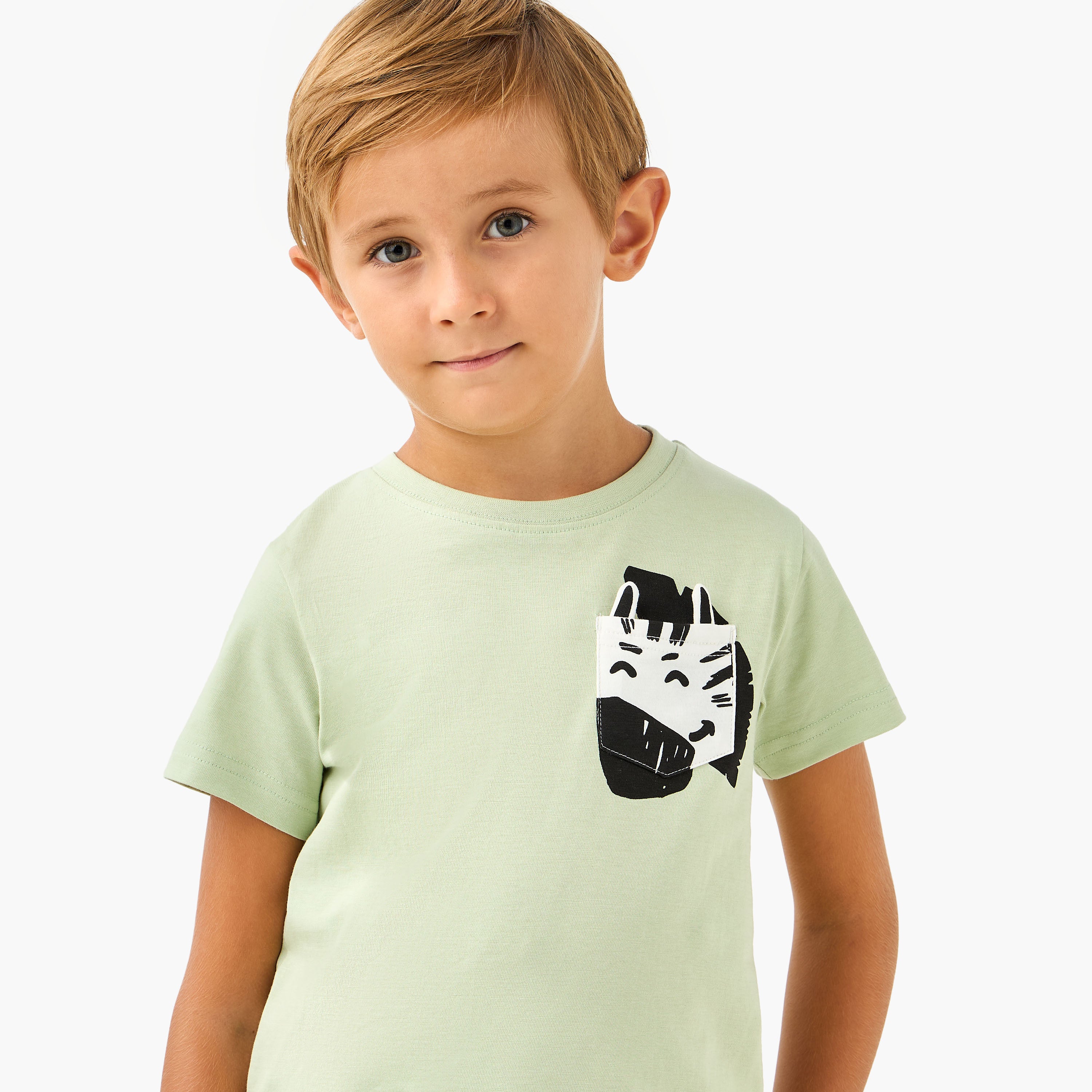 Juniors Zebra Print T-shirt and Pyjama Set