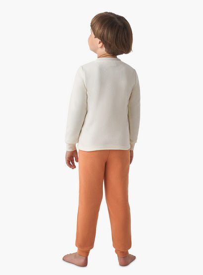 Juniors Boys Pyjama Set with Embroidery - Polyester - Long Sleeves - Crew Neck-boys-clothing-nightwear-image-4