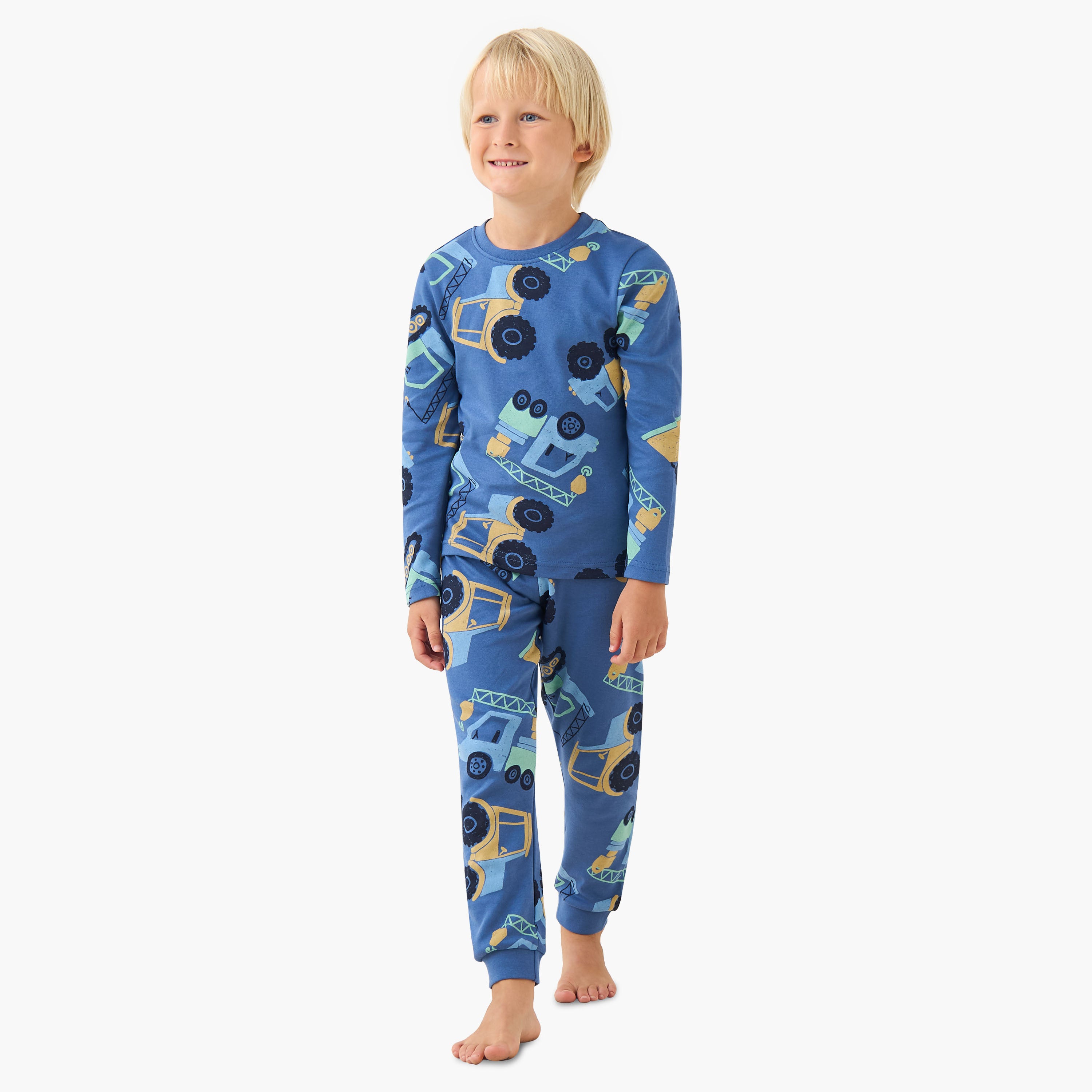 Juniors Monster Truck Print T-shirt and Pyjama Set