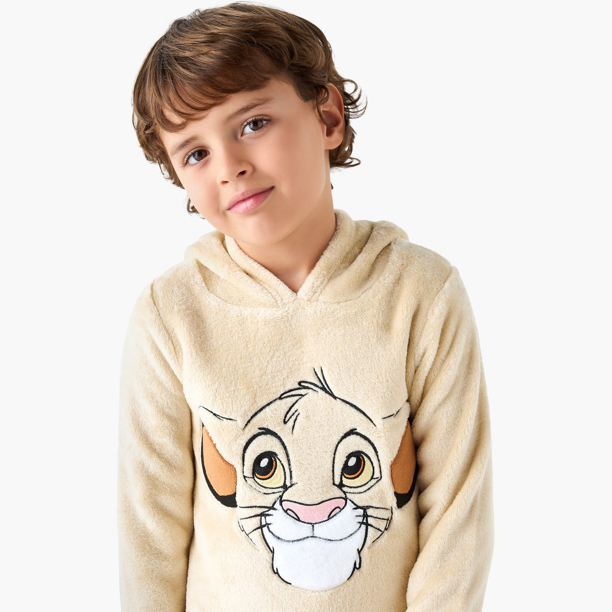 Disney Simba Embroidered Hooded Sweatshirt and Pyjama Set