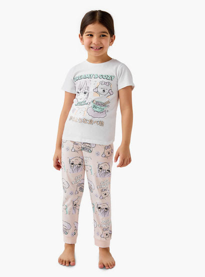 Juniors Printed T-shirt and Pyjama Set-promo_babyshop_Buy2for69_UAE130126-image-1