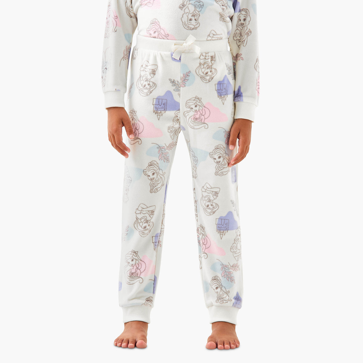 Disney Princess Print T-shirt and Pyjama Set