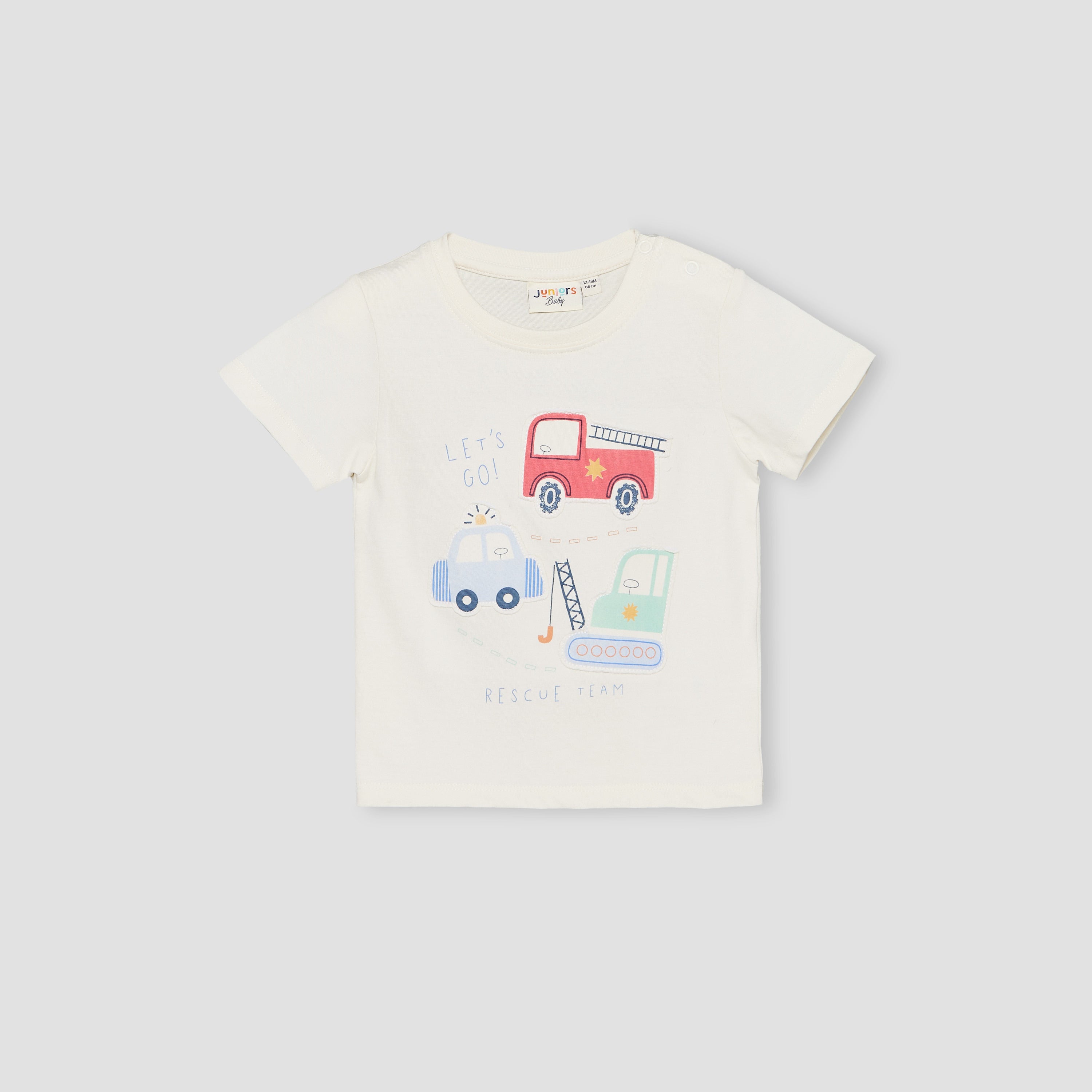 Pack of 3 Juniors Crew Neck Short Sleeves T-shirt with Applique Detail