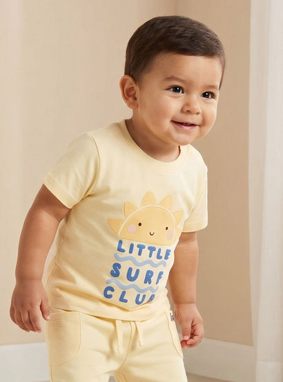 Set of 3 Juniors Crew Neck Short Sleeves T-shirt and Shorts Set with Print-baby-boys-clothing-setsandcoords-image-2