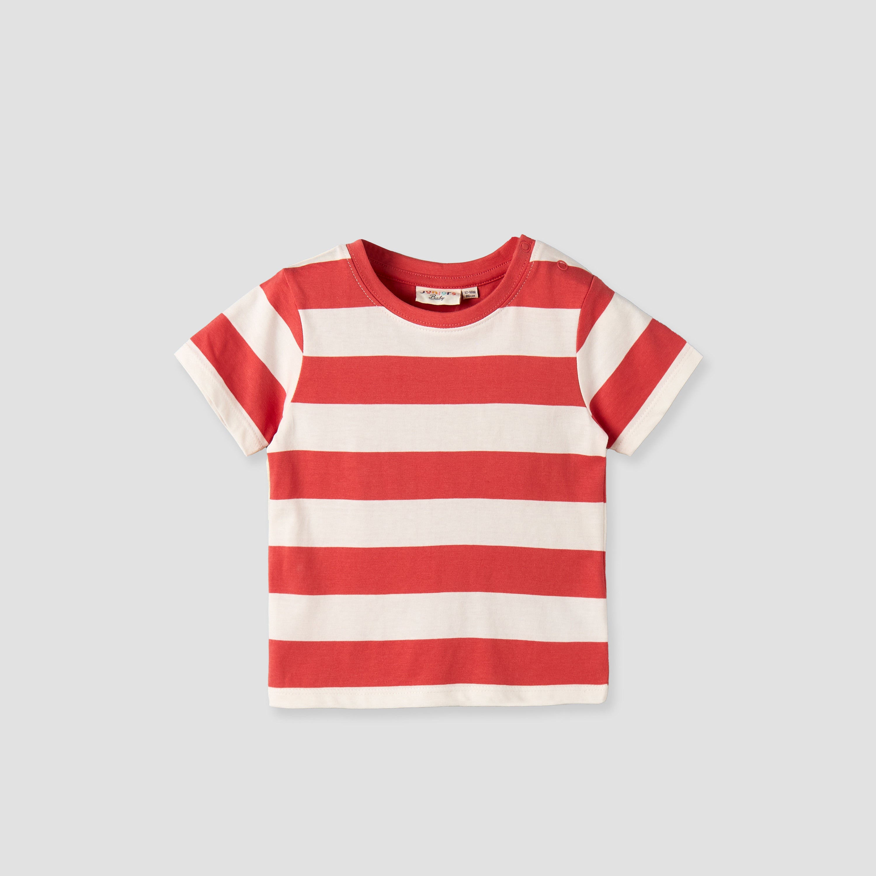 Juniors Crew Neck Short Sleeve T-shirt and Dungaree Set with Snap Button Closure