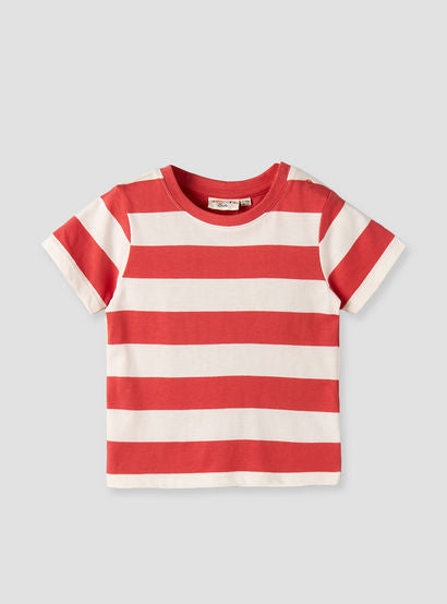 Juniors Crew Neck Short Sleeve T-shirt and Dungaree Set with Snap Button Closure-baby-boys-clothing-setsandcoords-image-4