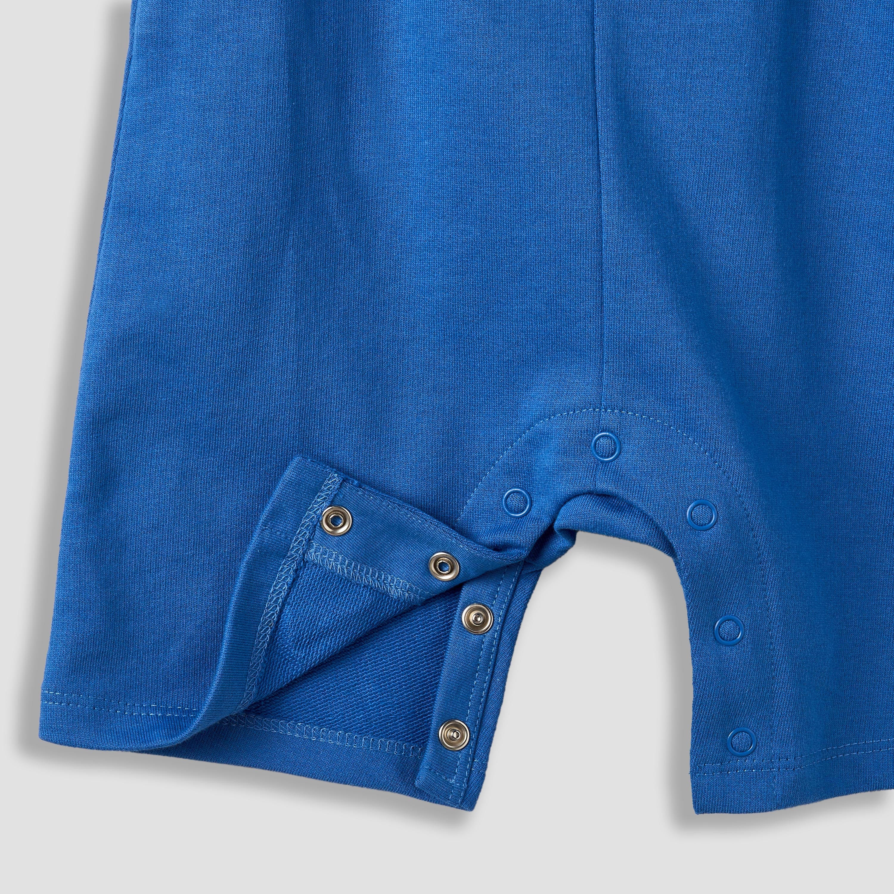 Juniors Crew Neck Short Sleeve T-shirt and Dungaree Set with Snap Button Closure