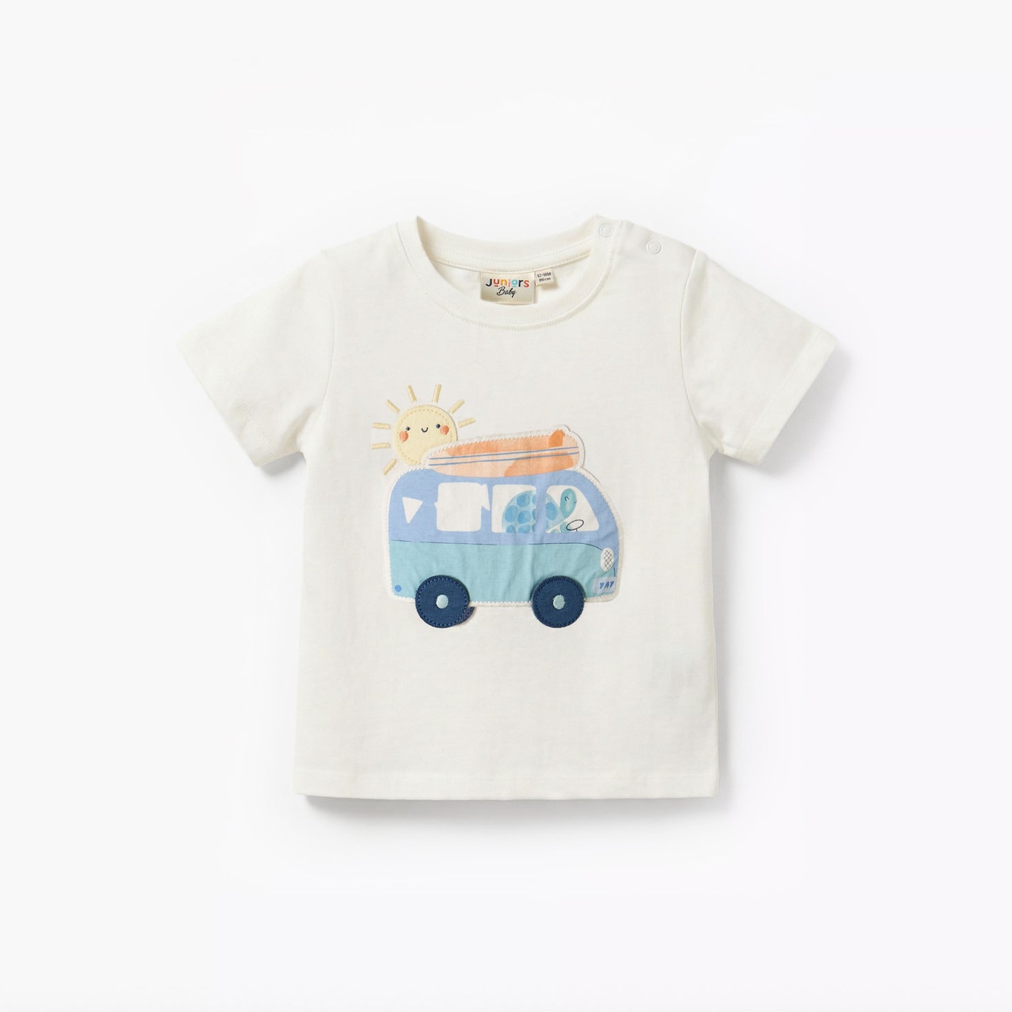 Set of 3 Juniors Crew Neck Short Sleeves T-shirt and Shorts Set with Applique Accent
