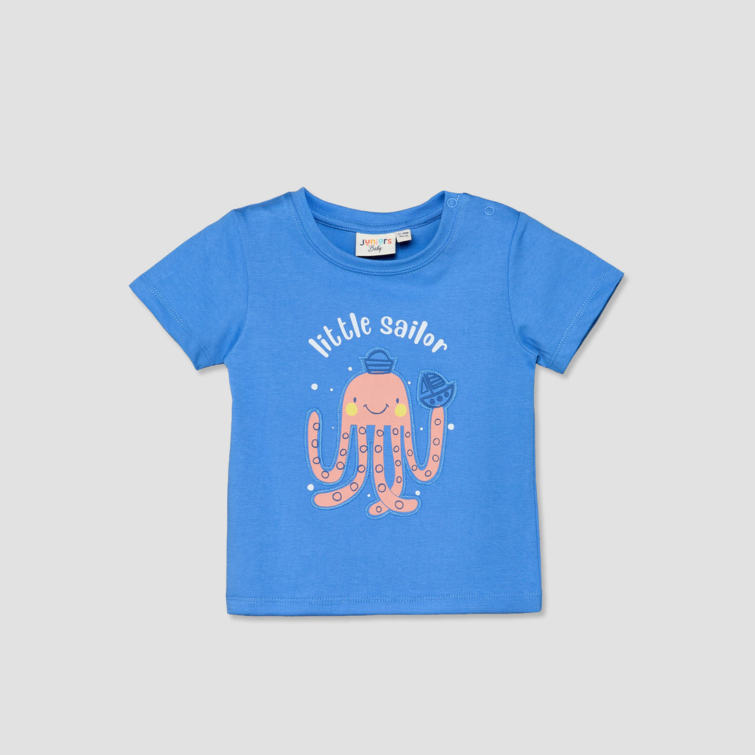 Set of 3 Juniors Crew Neck Short Sleeves T-shirt and Shorts Set with Underwater Print