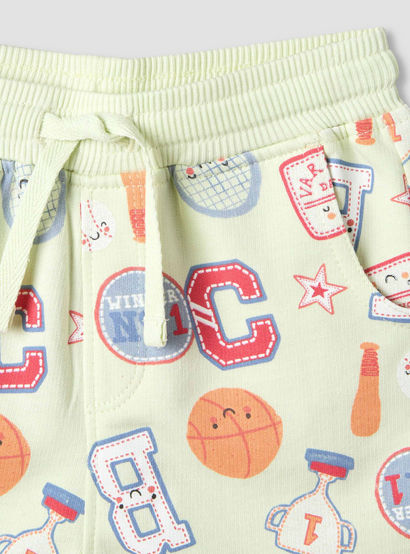 Set of 3 Juniors Round Neck Short Sleeve T-shirt and Shorts Set with Print-baby-boys-clothing-setsandcoords-image-8