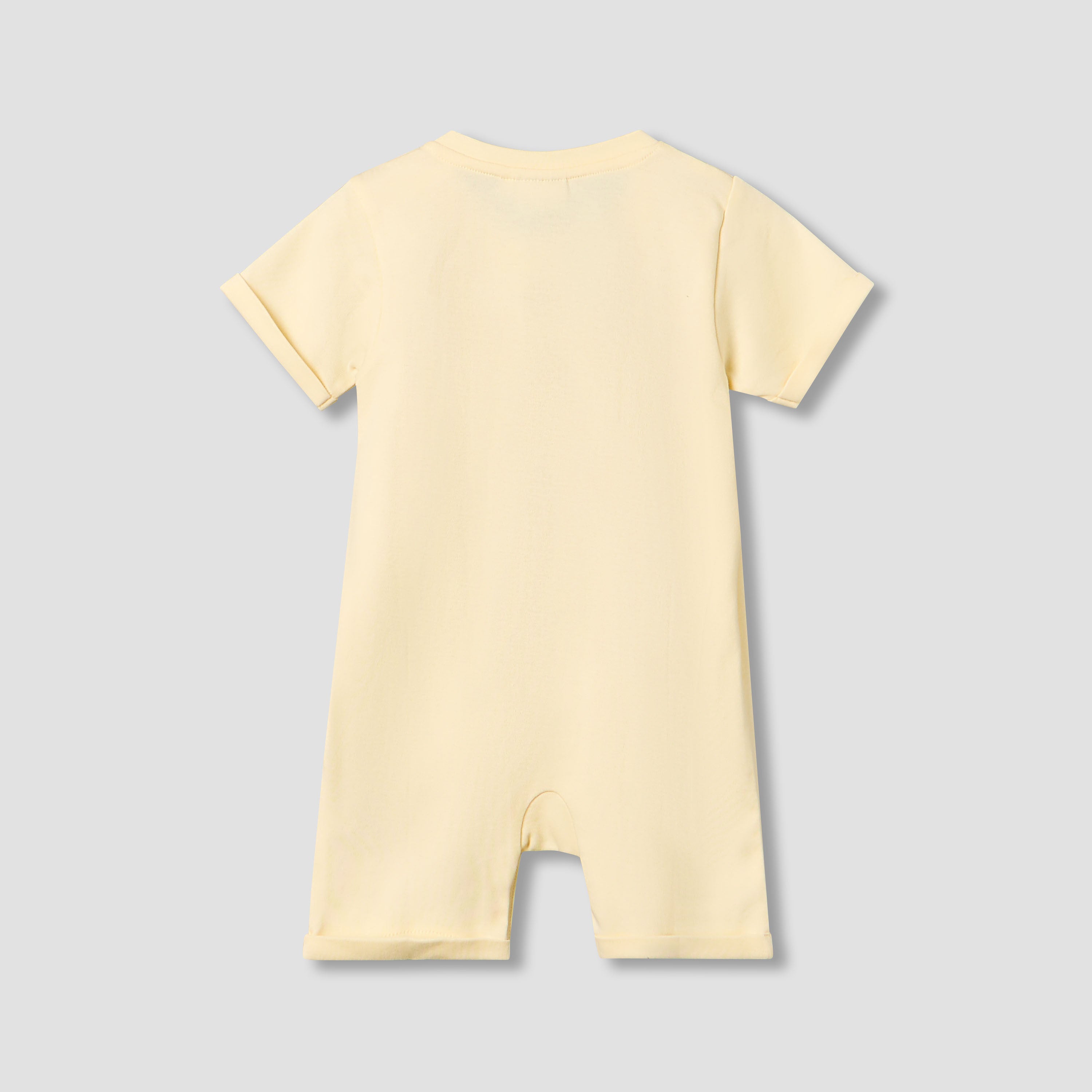 Juniors Crew Neck Short Sleeves Romper with Animal Embroidery