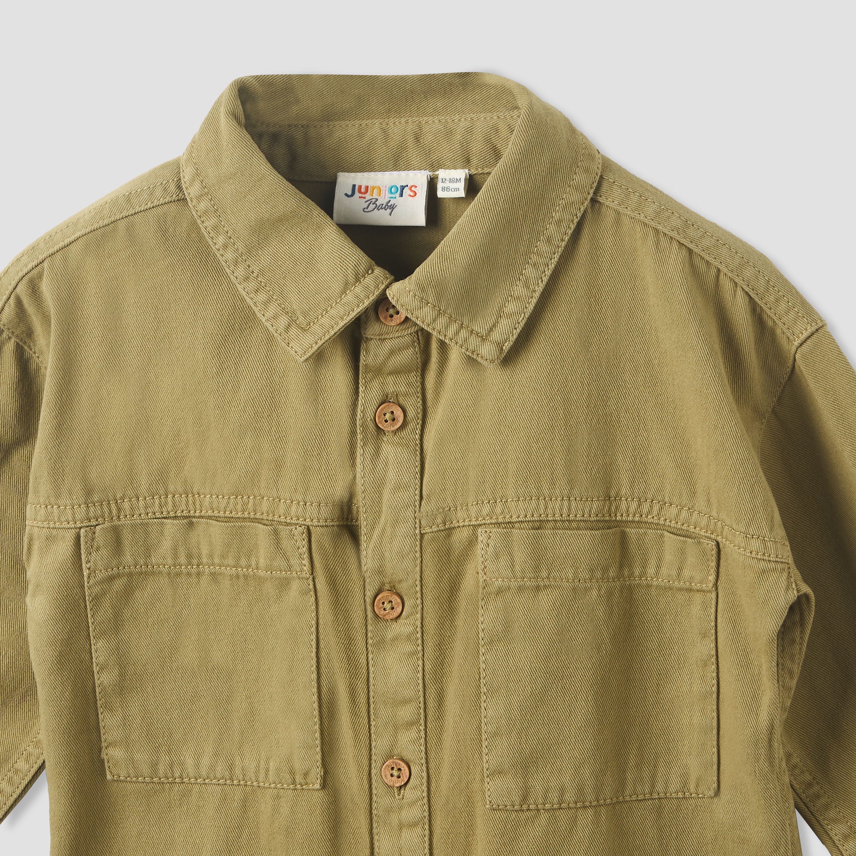 Juniors Long Sleeves Shirt with Pockets