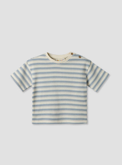 Juniors Crew Neck Short Sleeves T-shirt and Shorts Set with Button Closure-baby-boys-clothing-setsandcoords-image-3