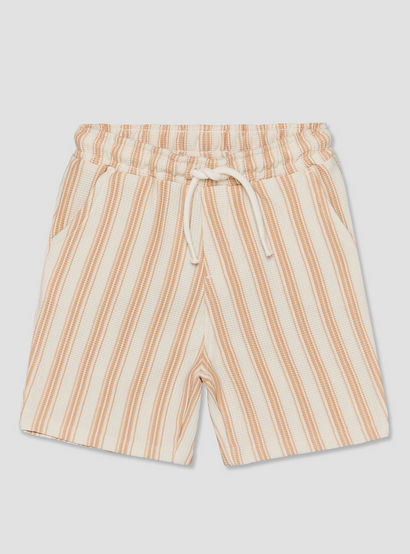 Juniors Crew Neck Short Sleeves T-shirt and Shorts Set with Stripes-baby-boys-clothing-setsandcoords-image-4