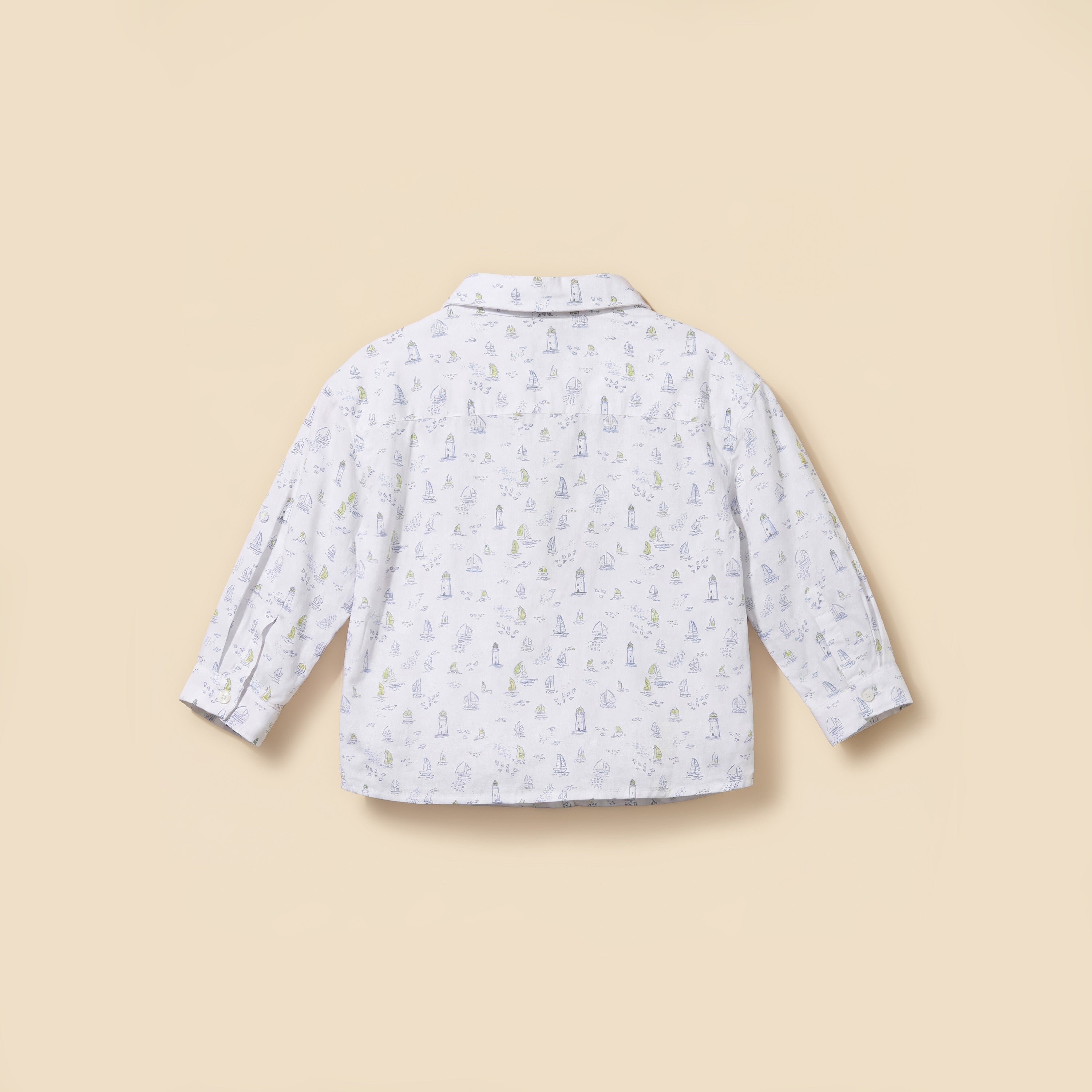 Juniors Long Sleeves Shirt with Nautical Print