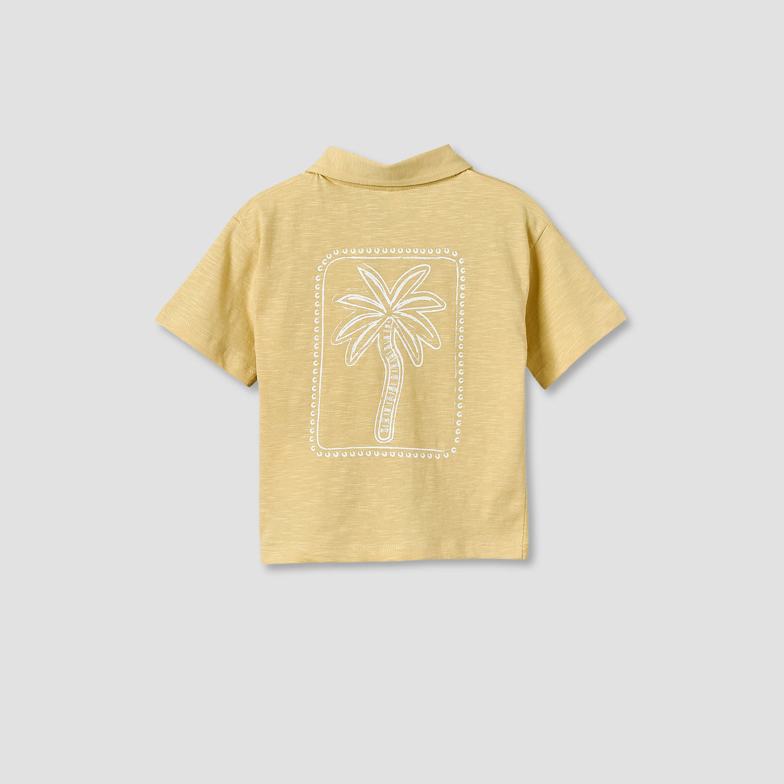 Giggles Collared Short Sleeves Polo T-shirt with Embroidery