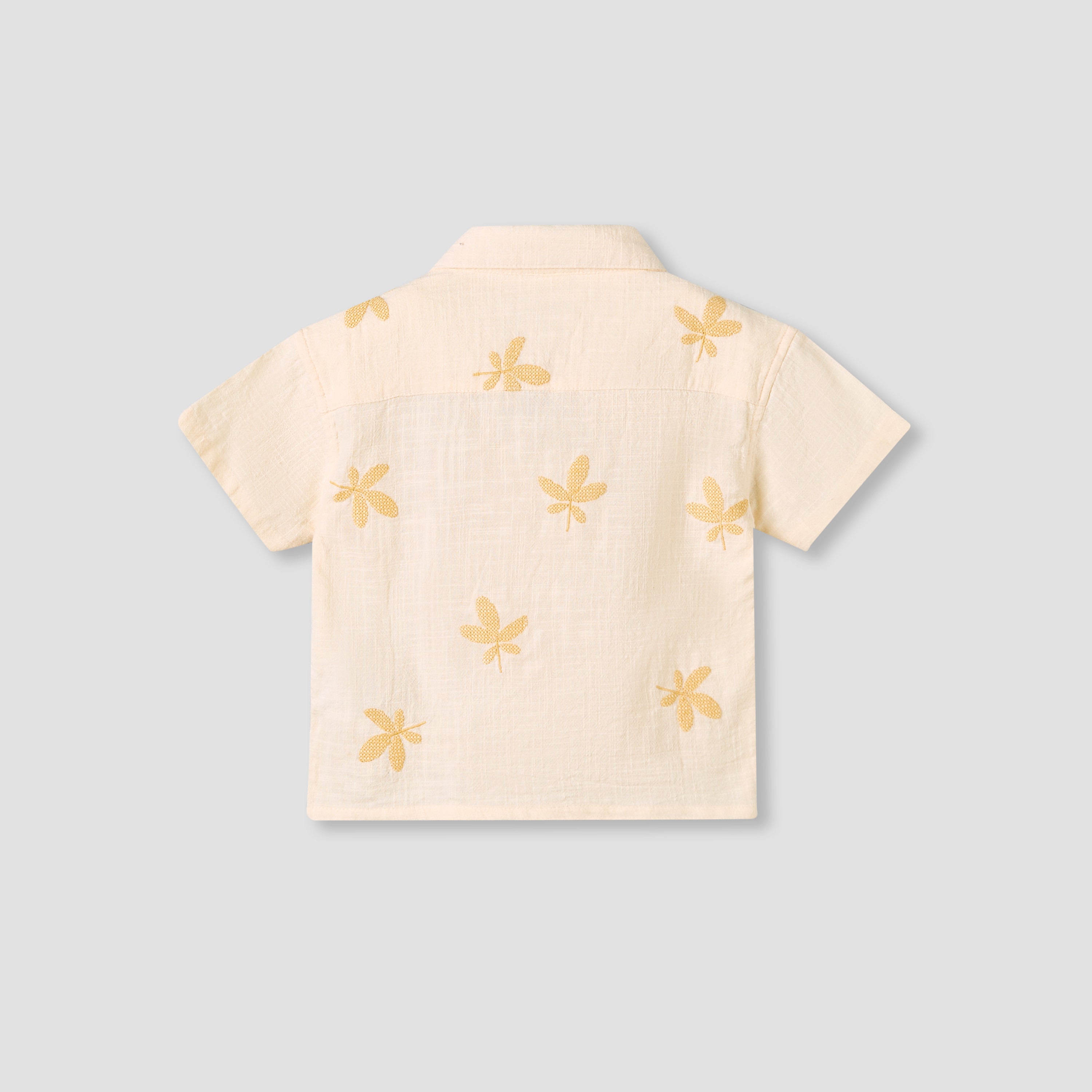 Giggles Short Sleeves Shirt with Embroidery