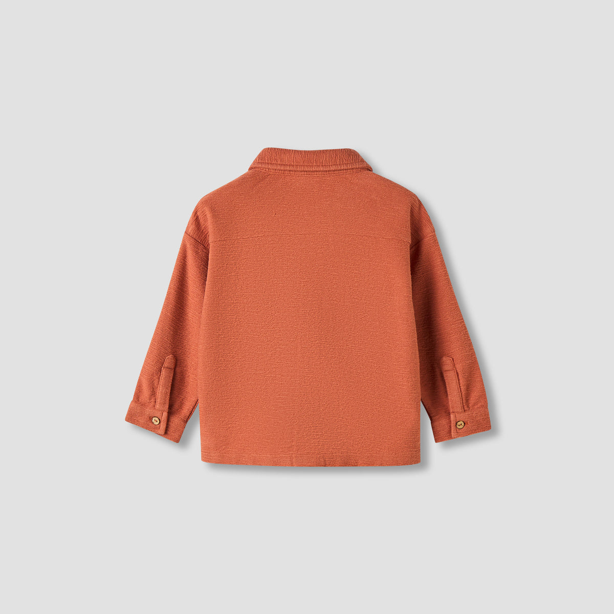 Giggles Boys Shirt with Embroidery - Cotton - Long Sleeves
