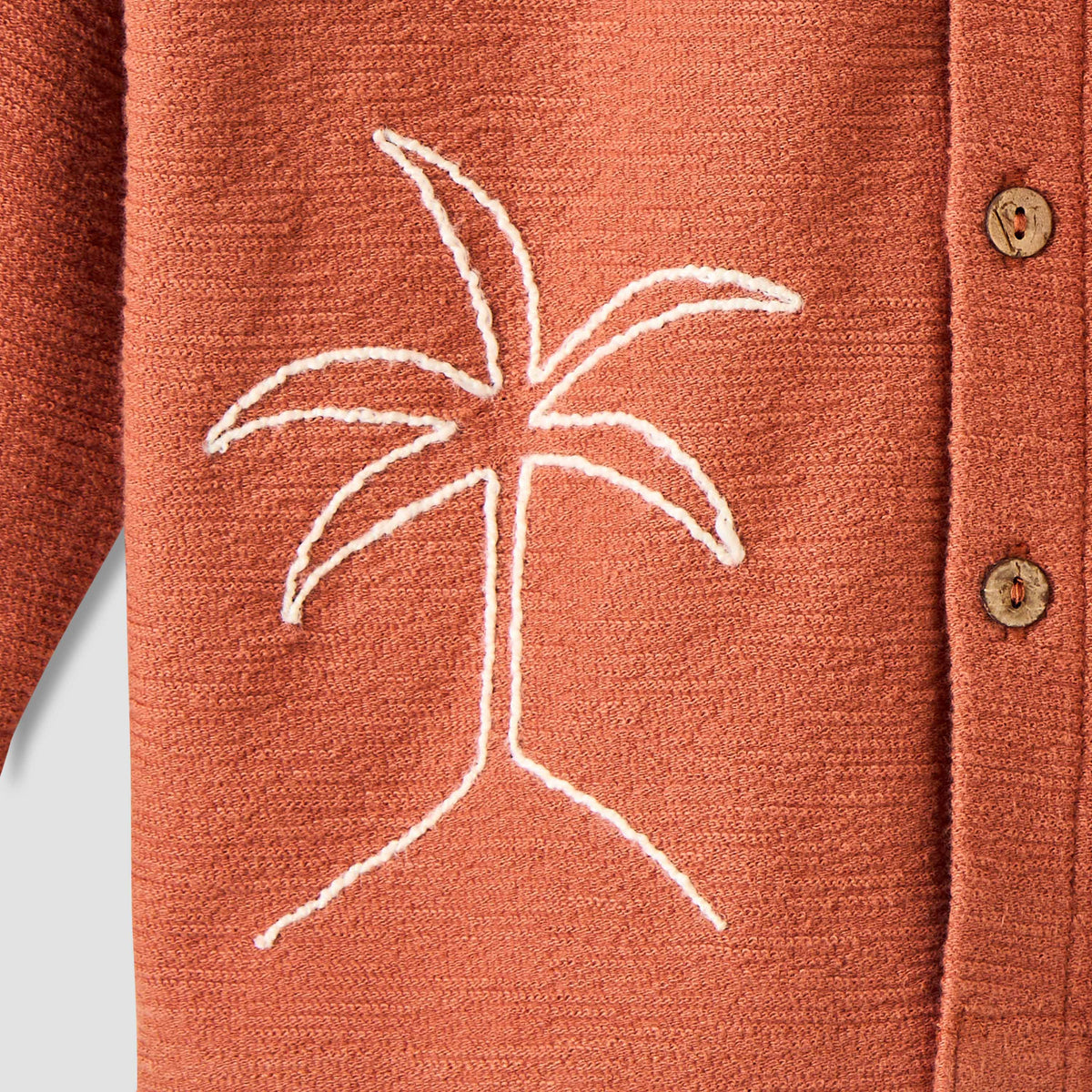 Giggles Boys Shirt with Embroidery - Cotton - Long Sleeves
