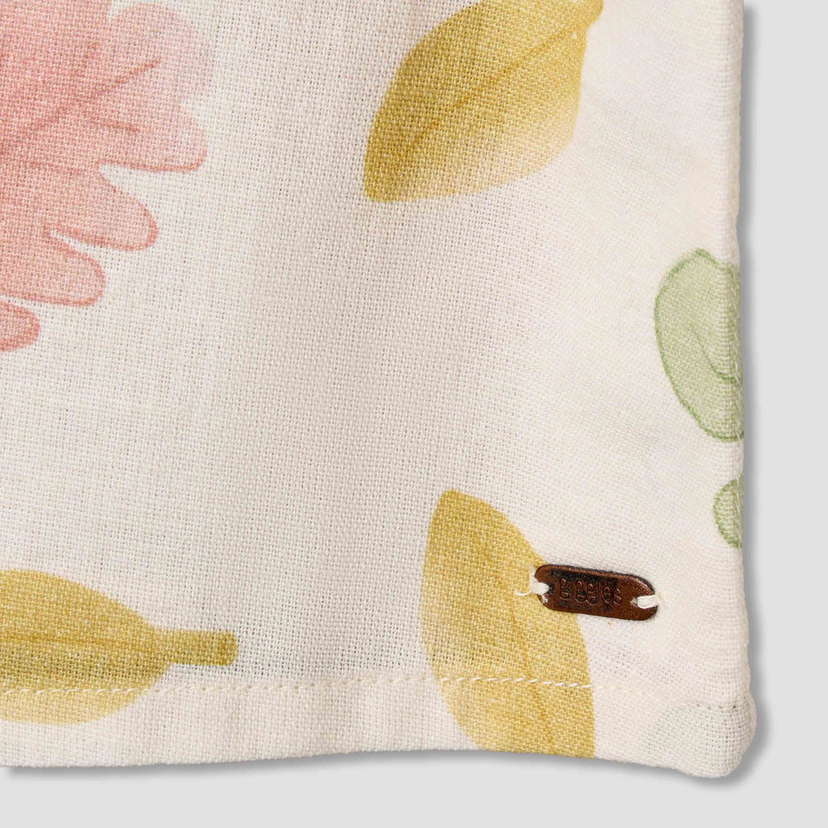 Giggles Short Sleeve Shirt with Leaf Print