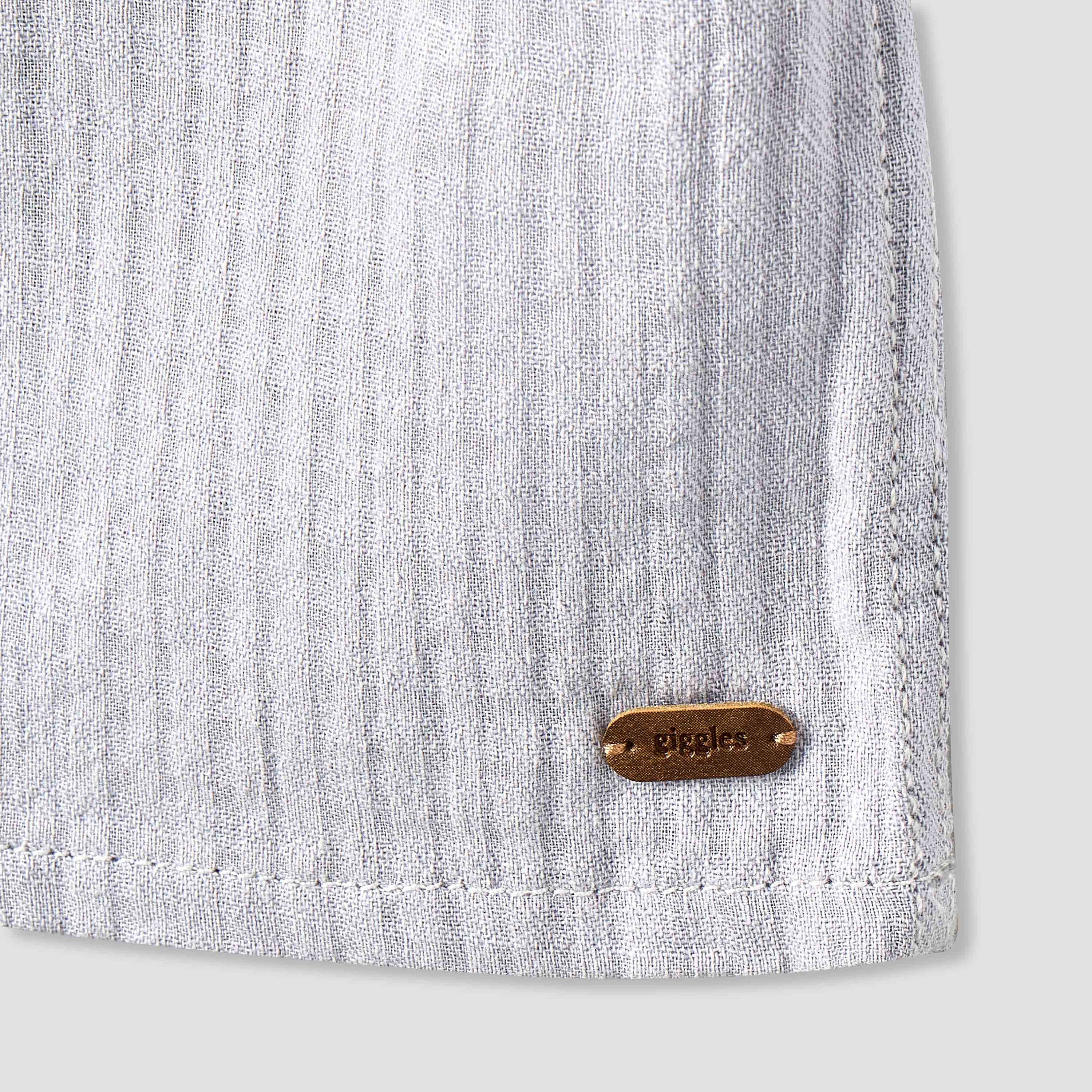 Giggles Short Sleeve Shirt with Texture