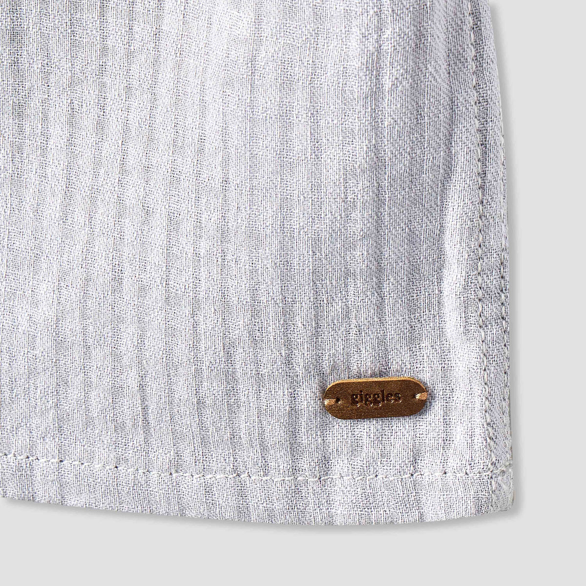 Giggles Short Sleeve Shirt with Texture