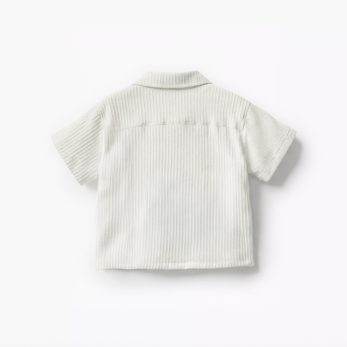 Giggles Short Sleeves Shirt with Ribbed Texture