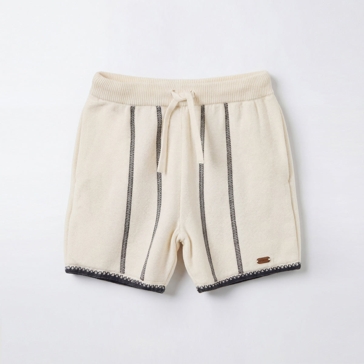 Giggles Camp Collar Short Sleeves Shirt and Shorts Set with Stripes