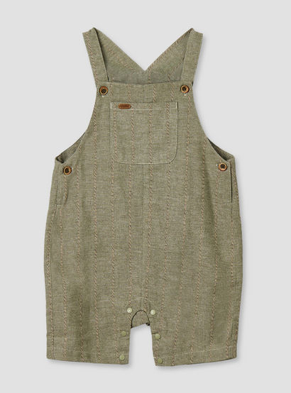 Giggles Crew Neck Short Sleeves T-shirt and Dungaree Set with Snap Button Closure-baby-boys-clothing-setsandcoords-image-4