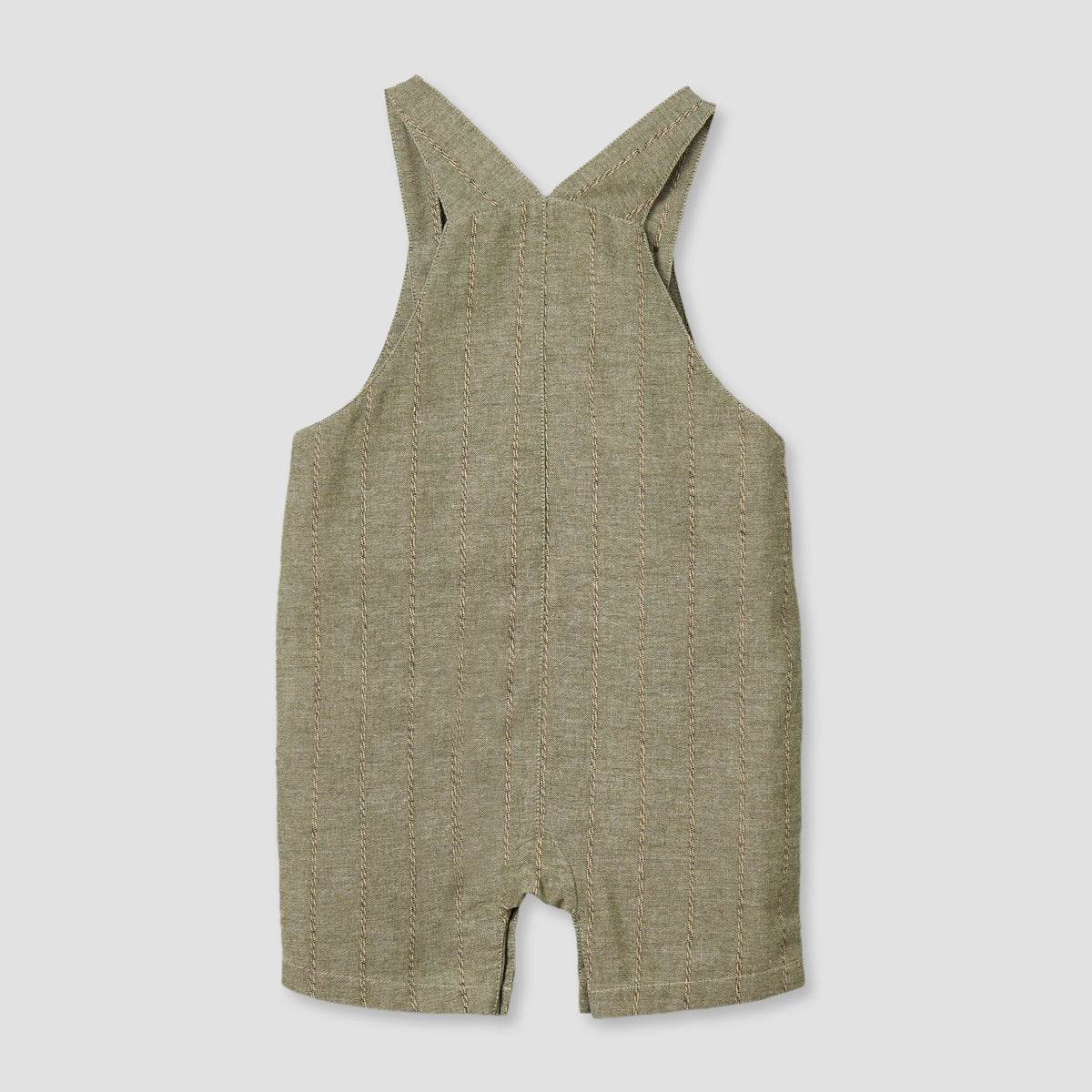 Giggles Crew Neck Short Sleeves T-shirt and Dungaree Set with Snap Button Closure