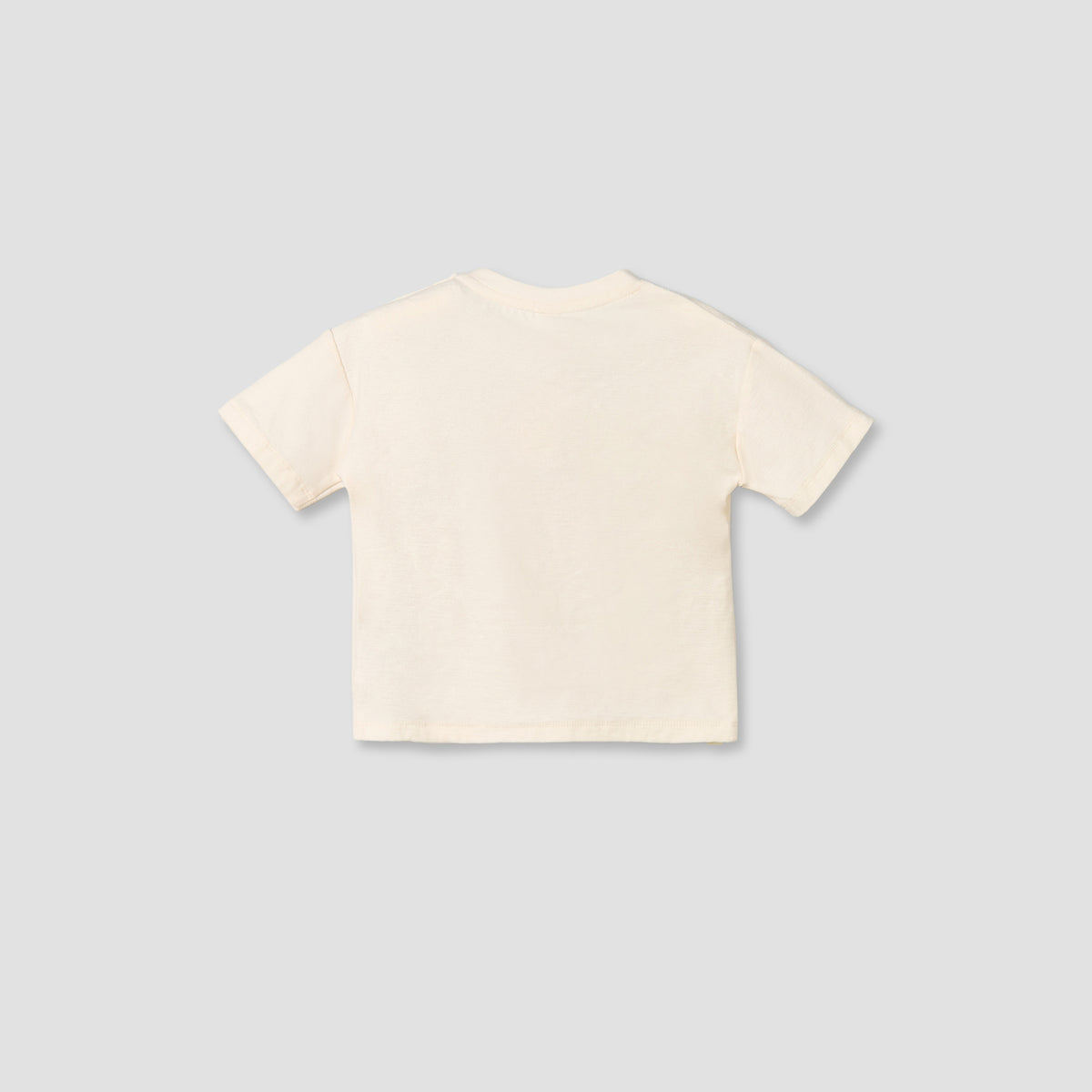 Giggles Crew Neck Short Sleeves T-shirt and Dungaree Set with Snap Button Closure