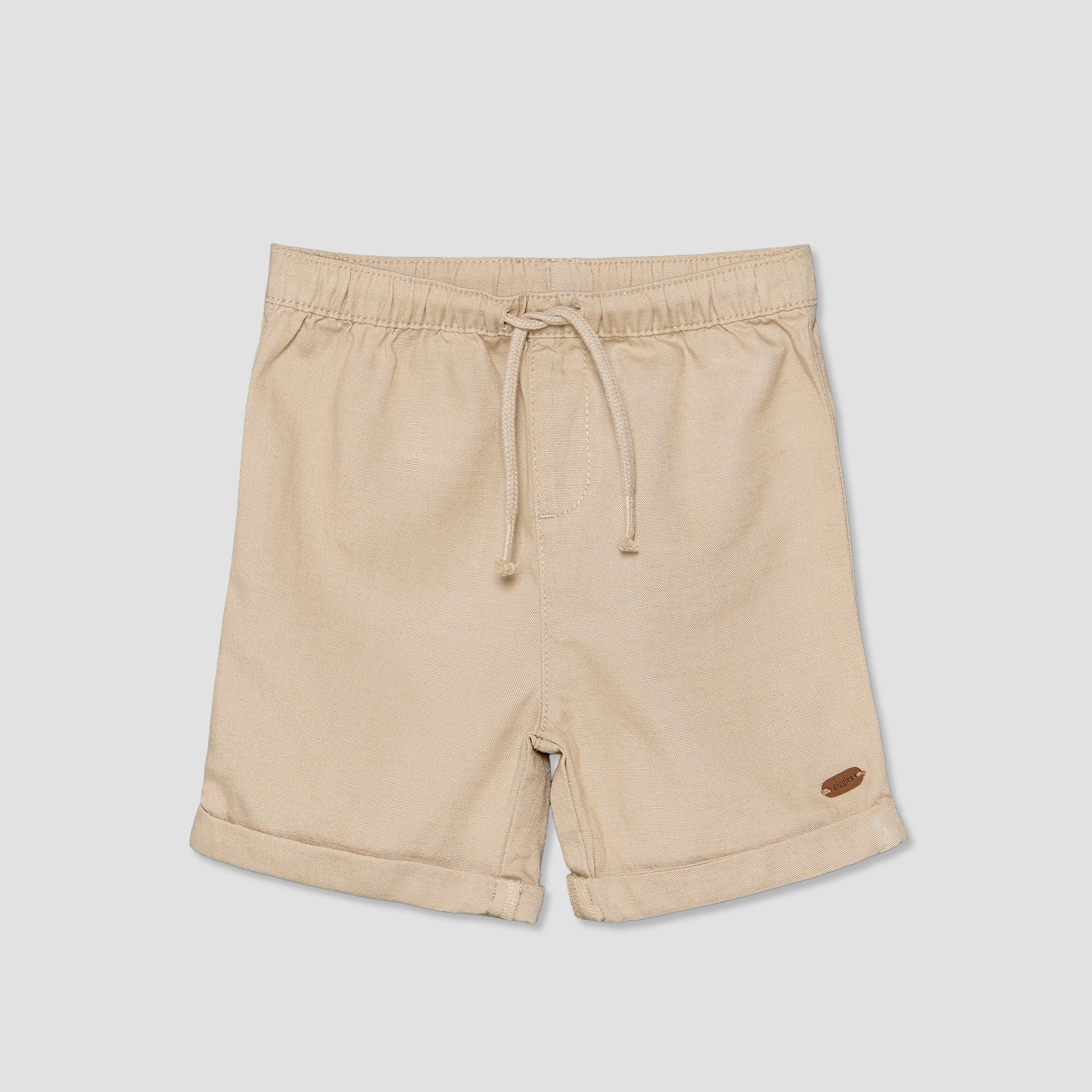 Giggles Collared Short Sleeves Shirt and Shorts Set with Chest Pocket