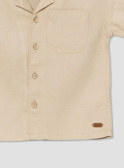 Giggles Collared Short Sleeves Shirt and Shorts Set with Chest Pocket-baby-boys-clothing-setsandcoords-image-5