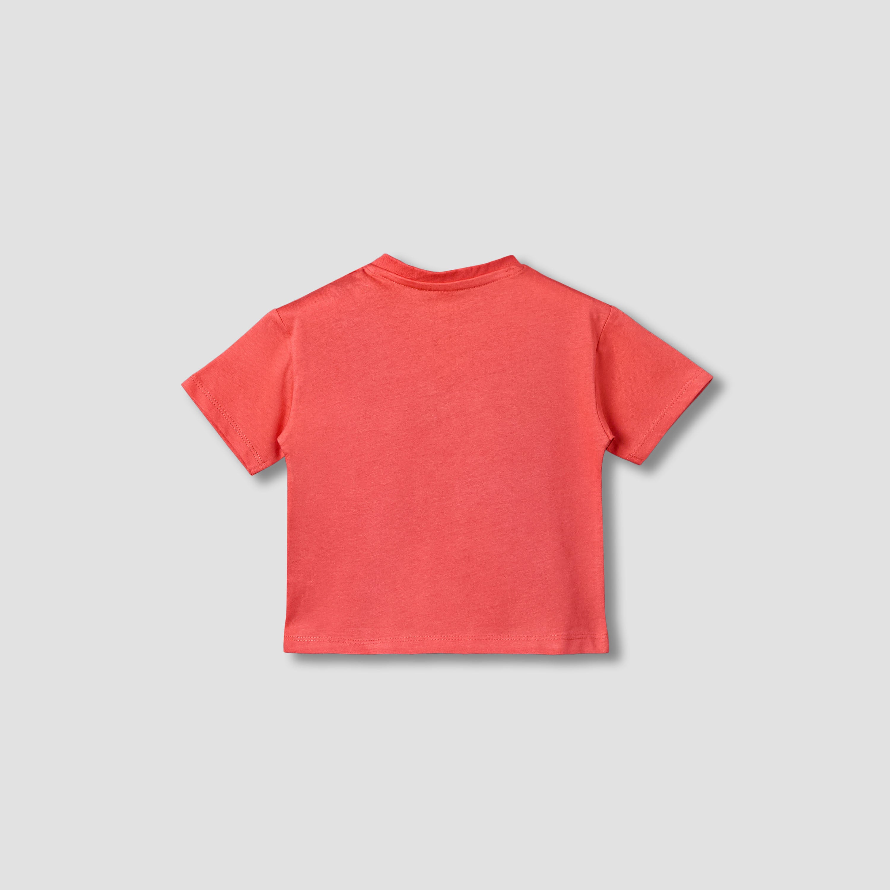 Disney Round Neck Short Sleeves T-shirt with Mickey Mouse and Friends Print