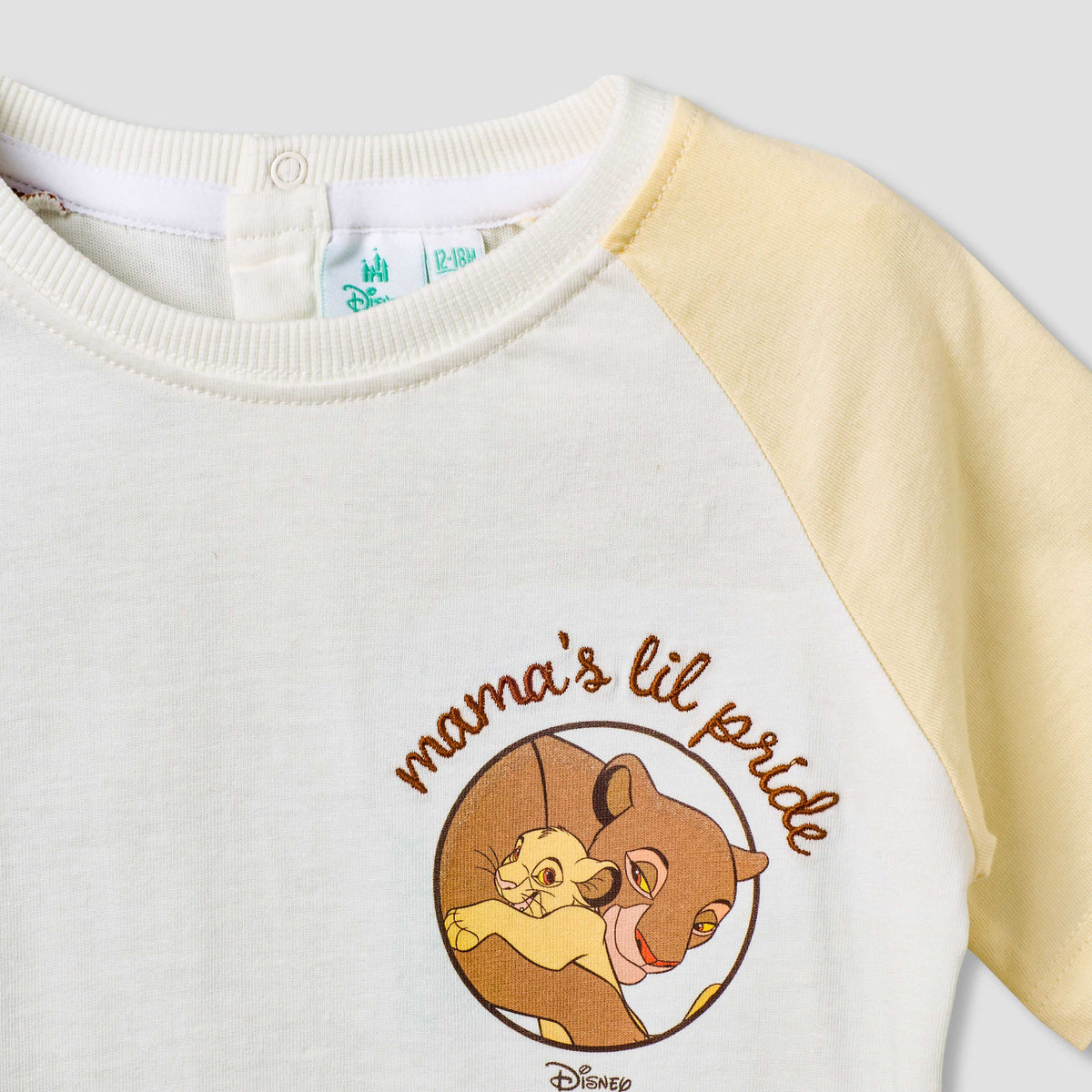 Disney Crew Neck Short Sleeve T-shirt and Shorts Set with Drawstring Closure