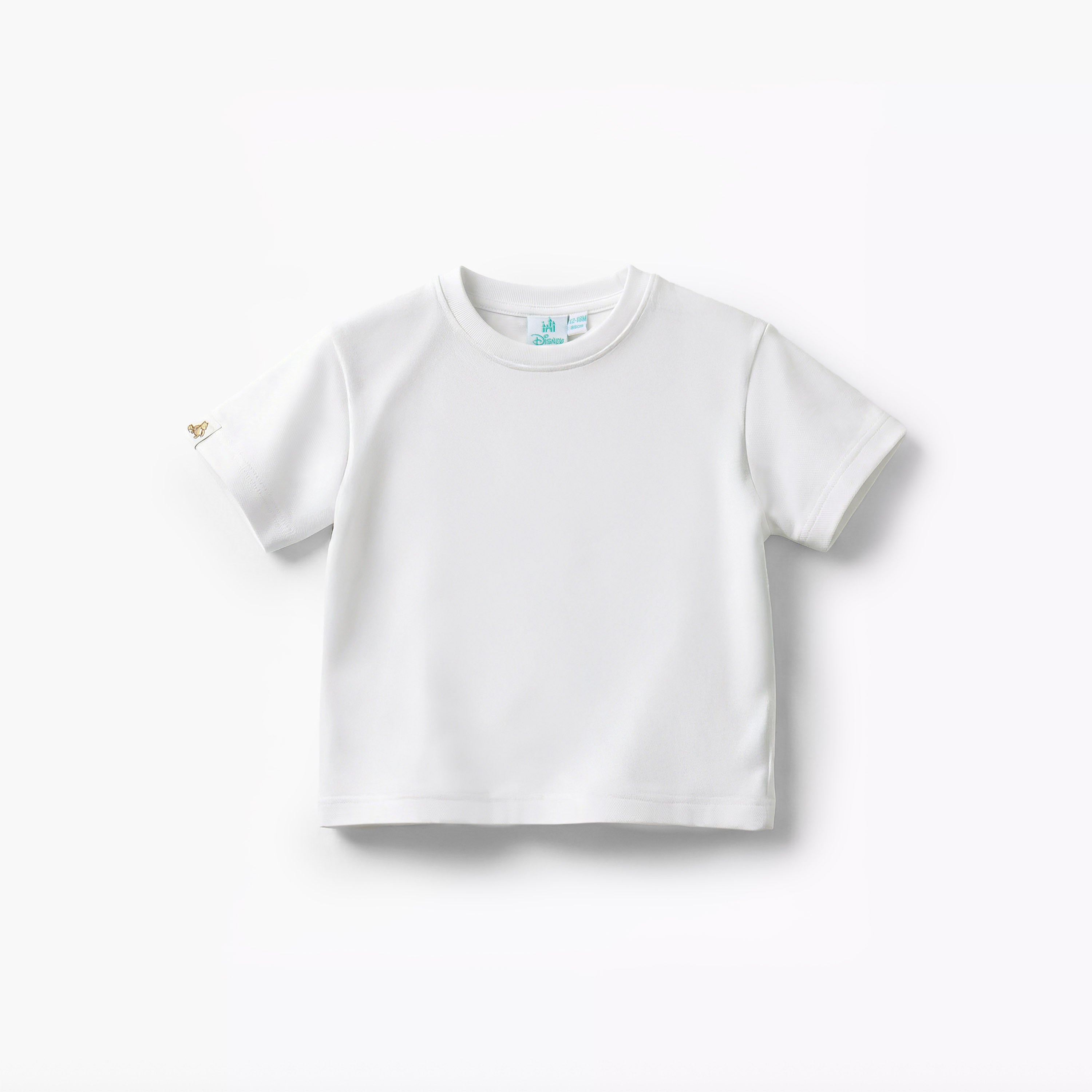 Disney Crew Neck Short Sleeves T-shirt and Dungaree Set with Winnie the Pooh Applique