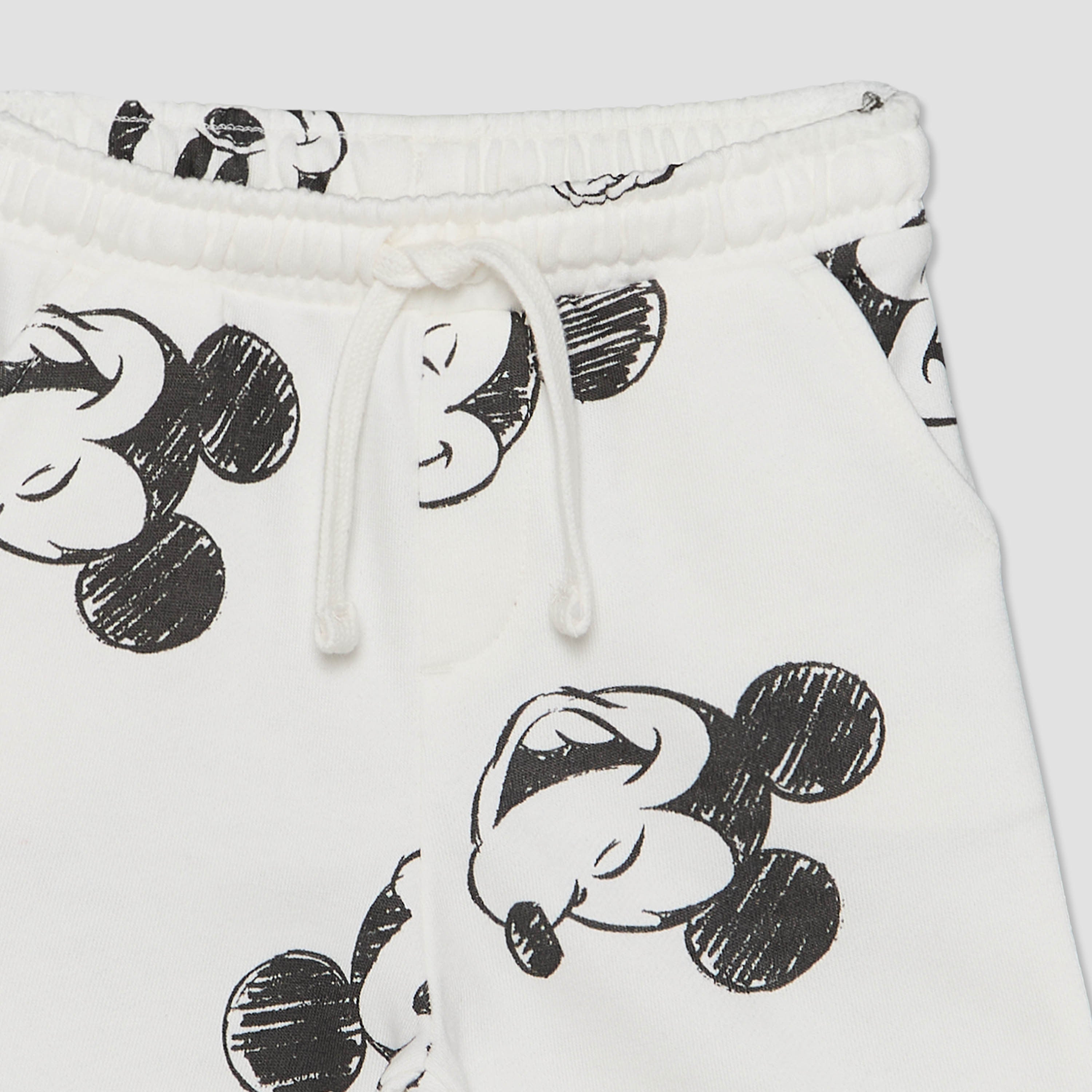 Disney Crew Neck Short Sleeves T-shirt and Shorts Set with Mickey Mouse Print