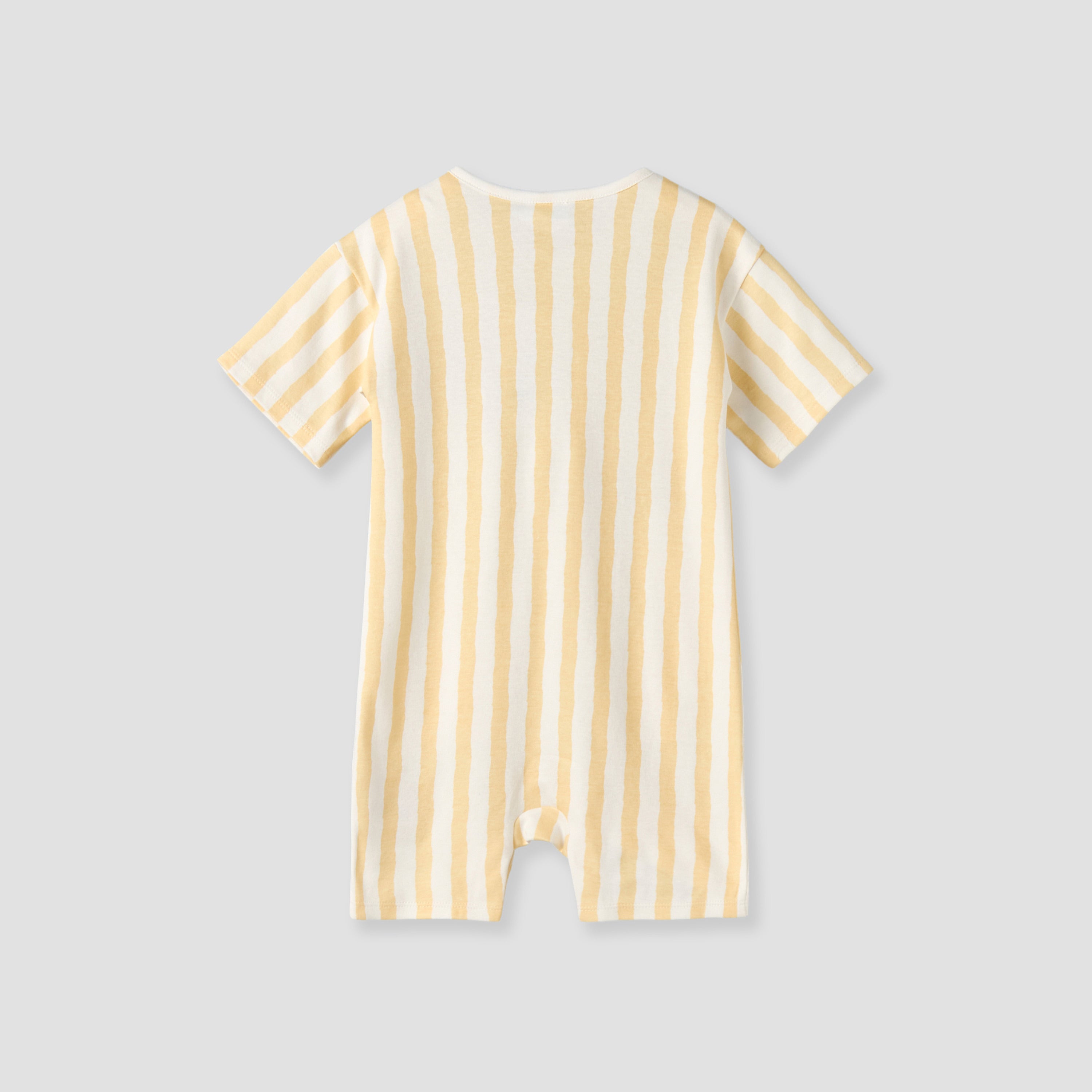 Pack of 2 Disney Round Neck Short Sleeve Romper with Snap Button Closure