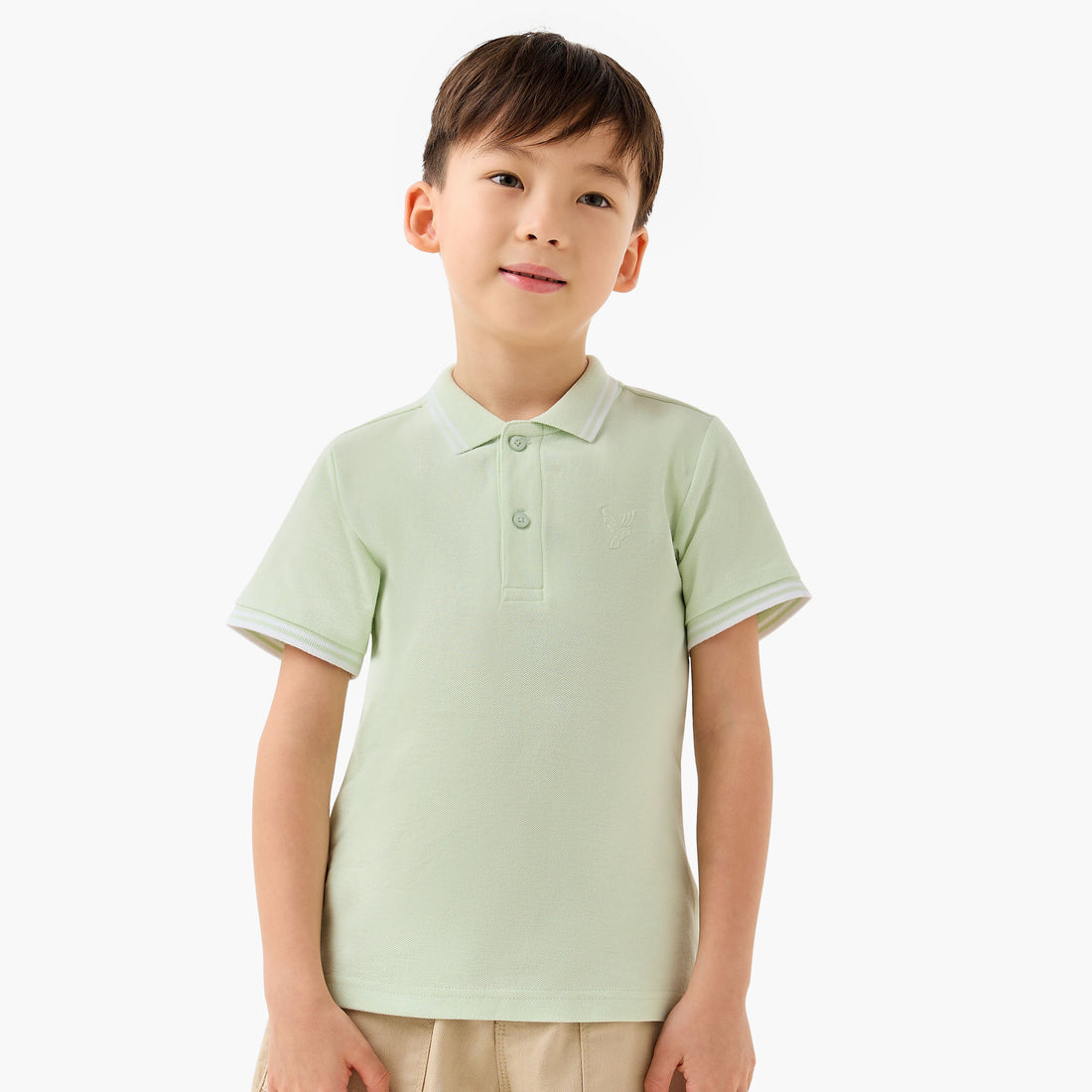 Juniors Collared Short Sleeves Polo T-shirt with Embroidery