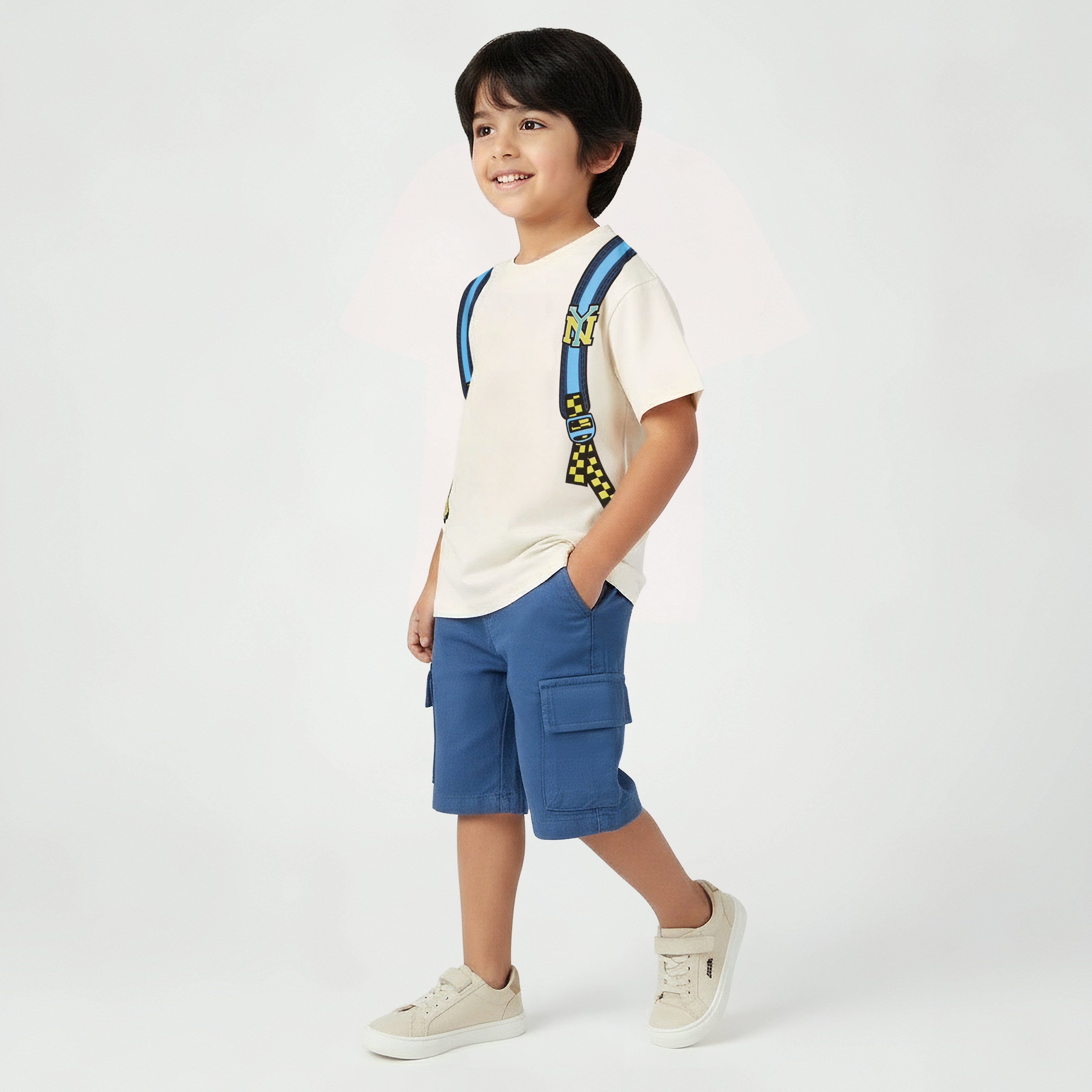 Juniors Crew Neck Short Sleeves T-shirt with Graphic Print