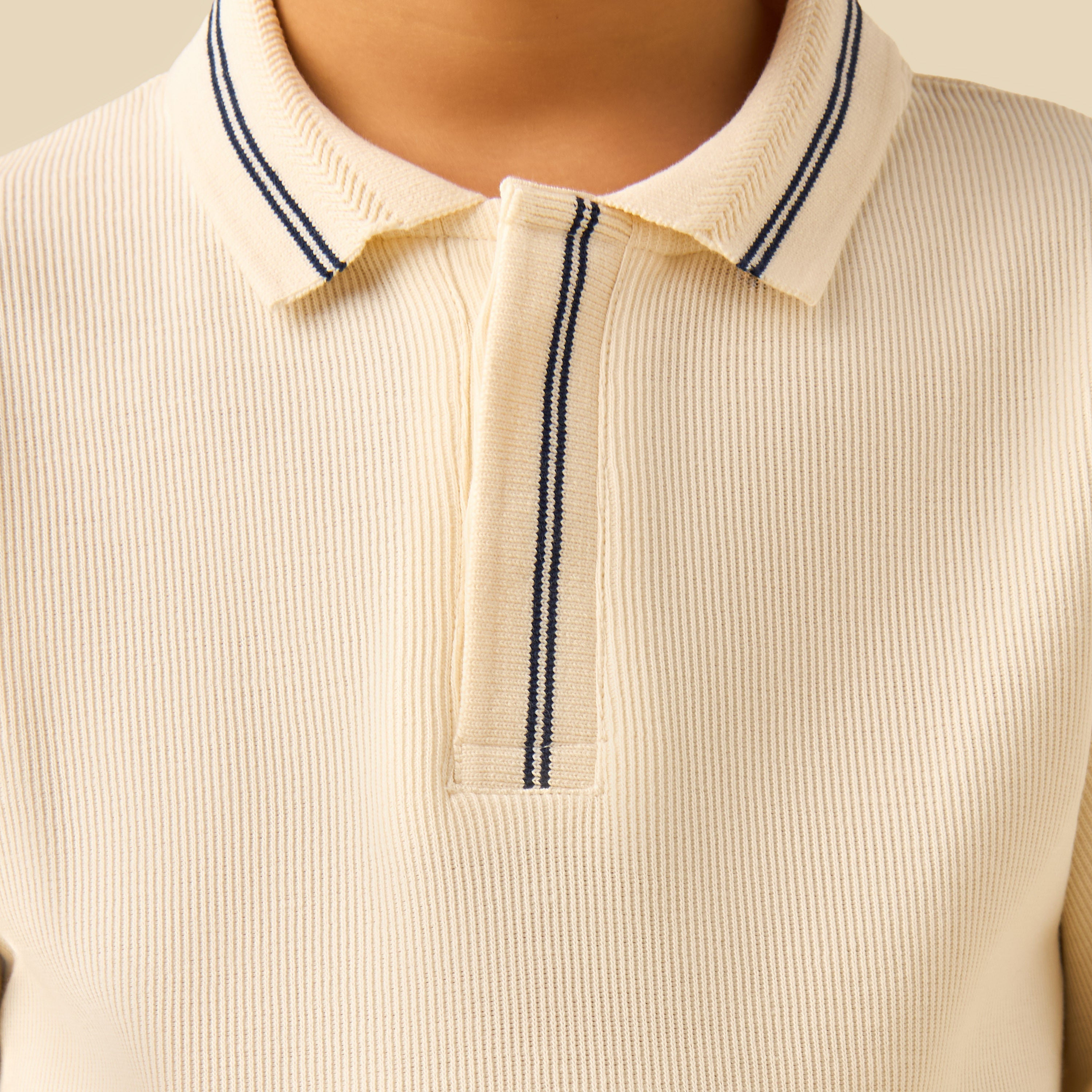 Juniors Polo Neck Short Sleeves T-shirt with Striped