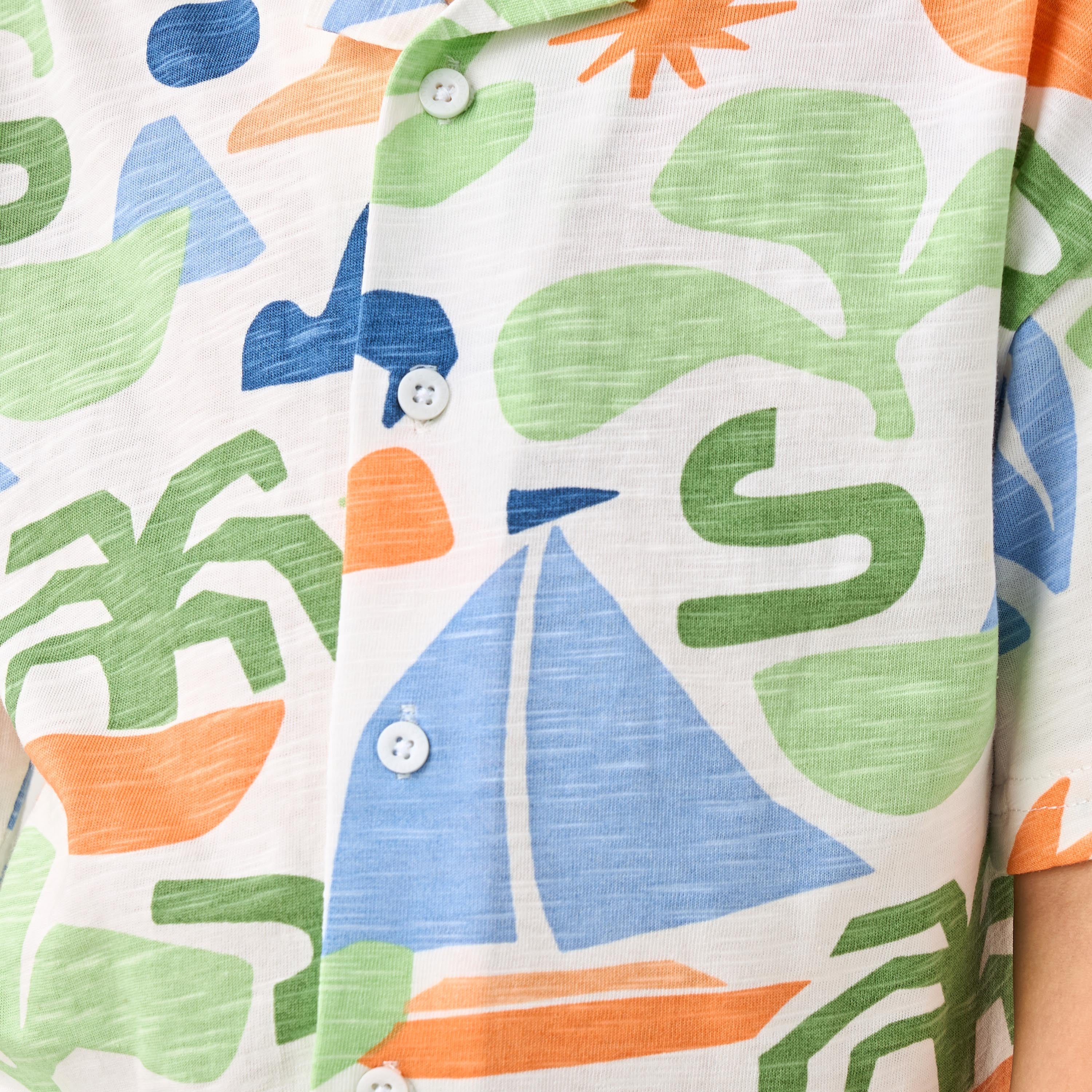Juniors Short Sleeves Shirt with Print