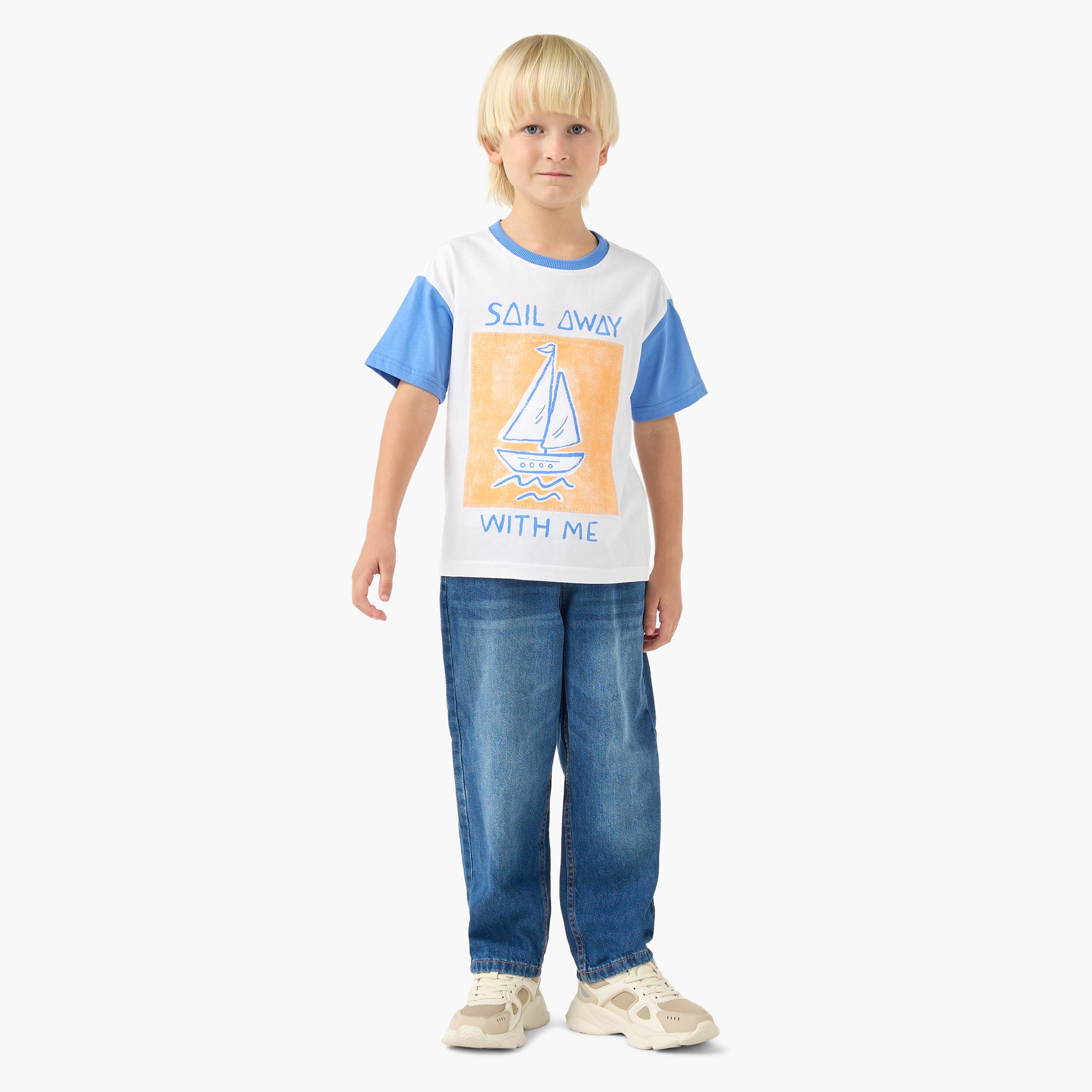 Pack of 2 Juniors Short Sleeve T-shirt with Print