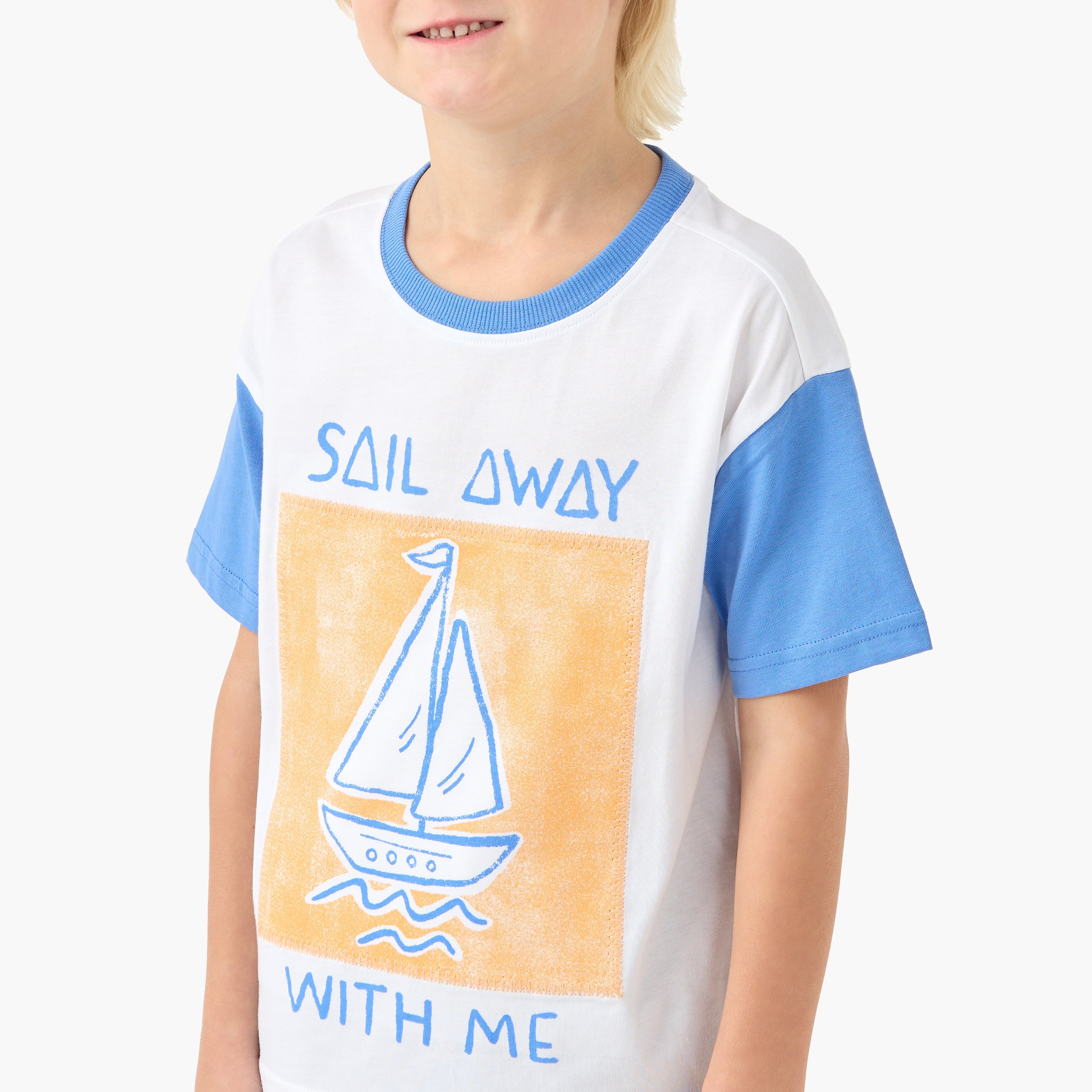 Pack of 2 Juniors Short Sleeve T-shirt with Print